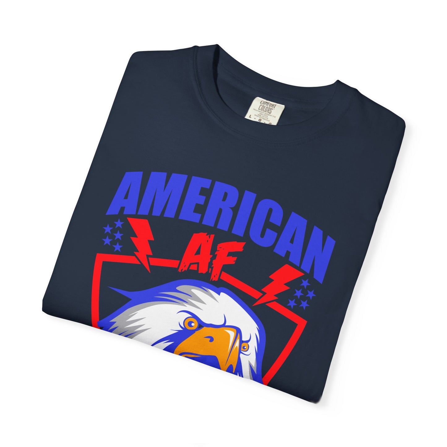 Patriotic Eagle T-Shirt, American AF Graphic Tee, Unisex Tee, 4th of July Shirt, Casual Wear, Gift for Patriots, Summer Style - 13731