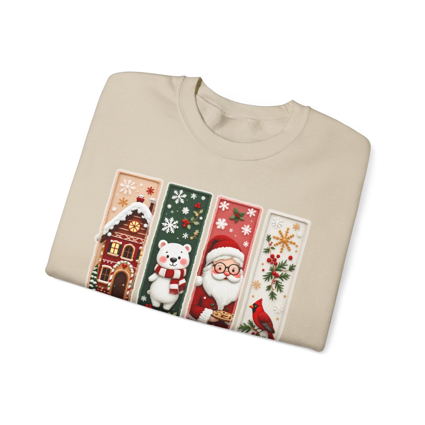 Making Spirits Bright Christmas Crewneck Sweatshirt, Holiday Graphic Sweater - 14932
