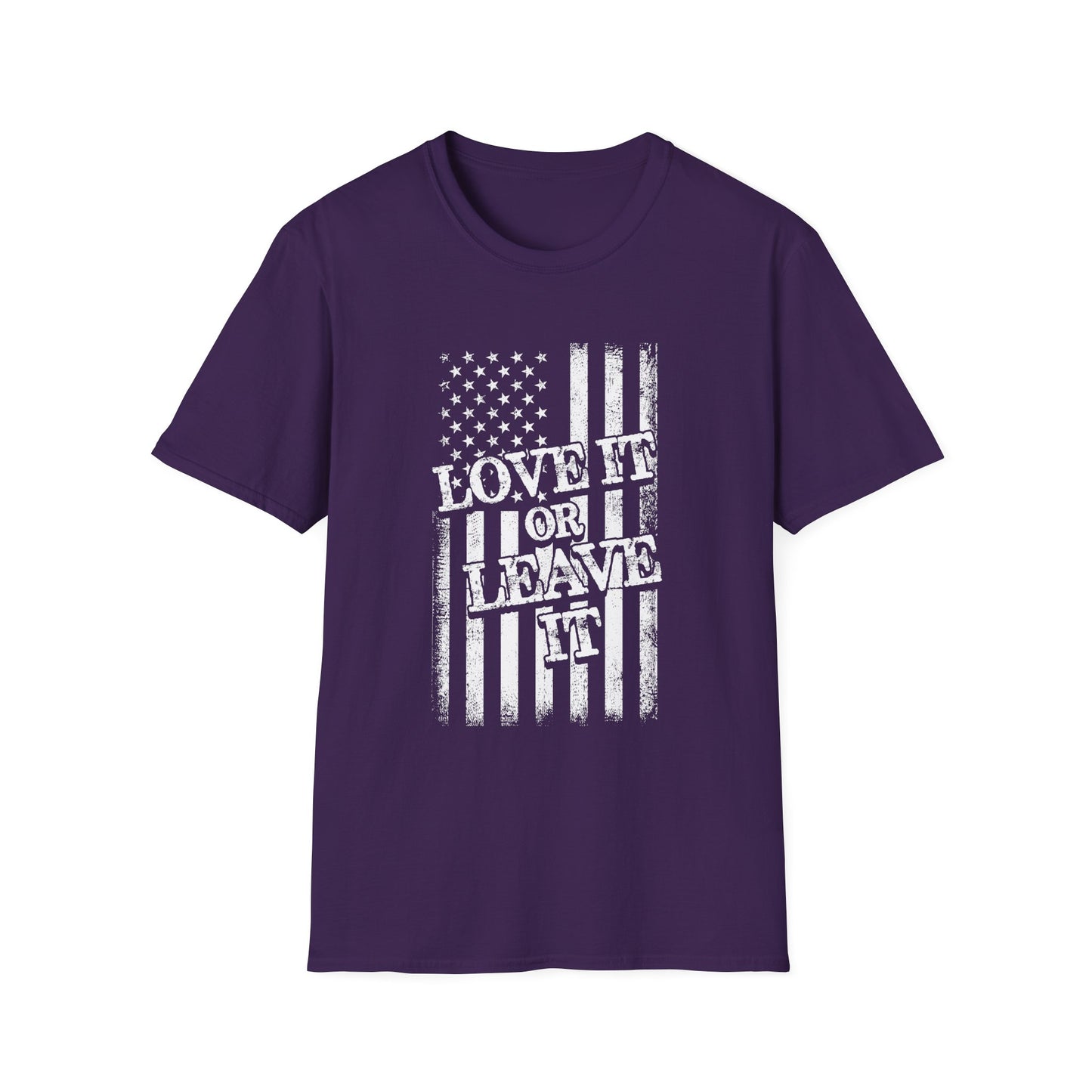 Patriotic T-Shirt: Love It or Leave It, Unisex Tee for Independence Day, Casual Wear, Gift for Veterans, Everyday Comfort - 13520