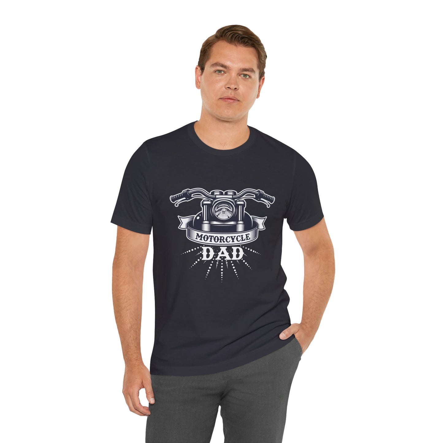 Motorcycle Dad - Unisex Jersey Short Sleeve Tee - 13312
