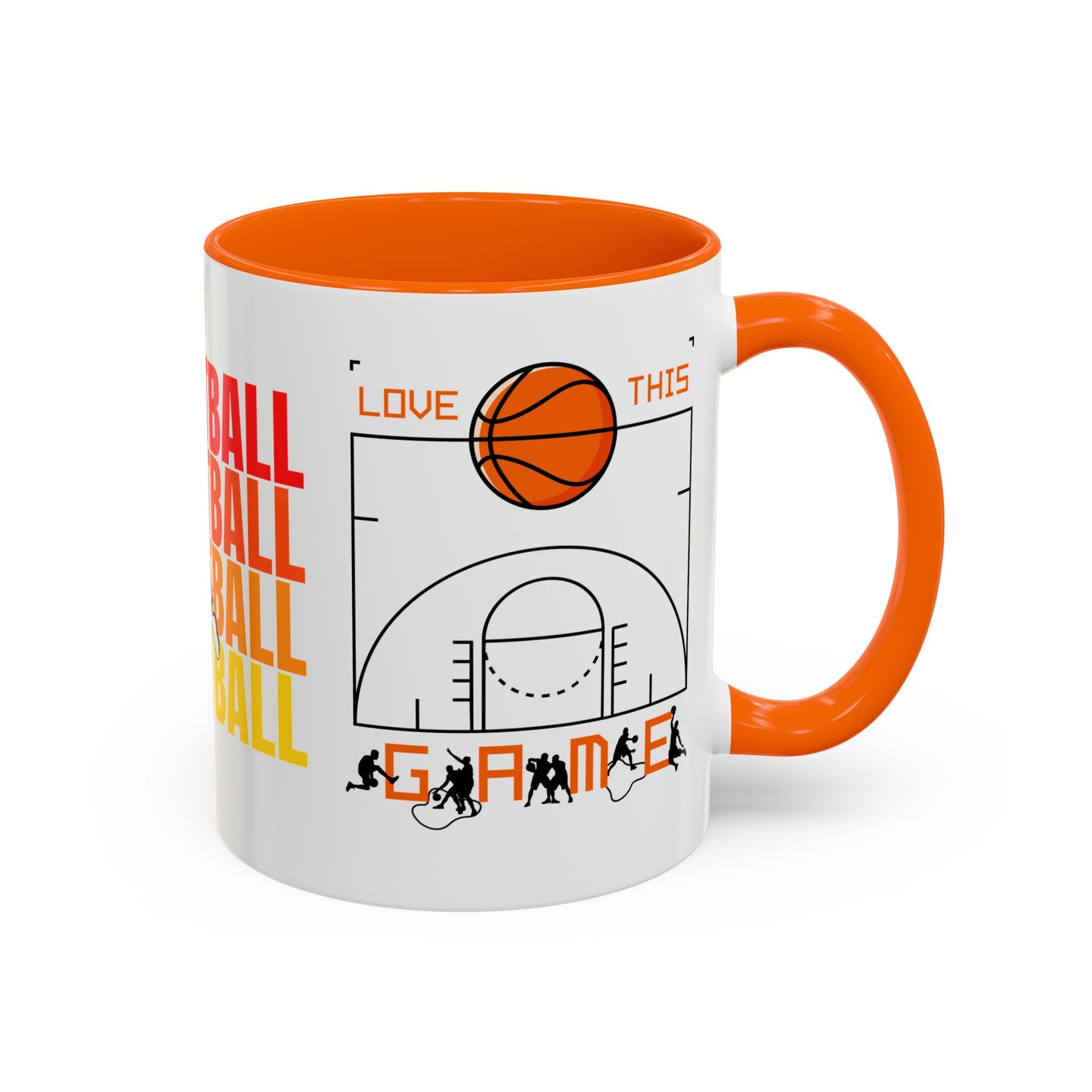 Basketball - Accent Coffee Mug (11, 15oz) - 10715