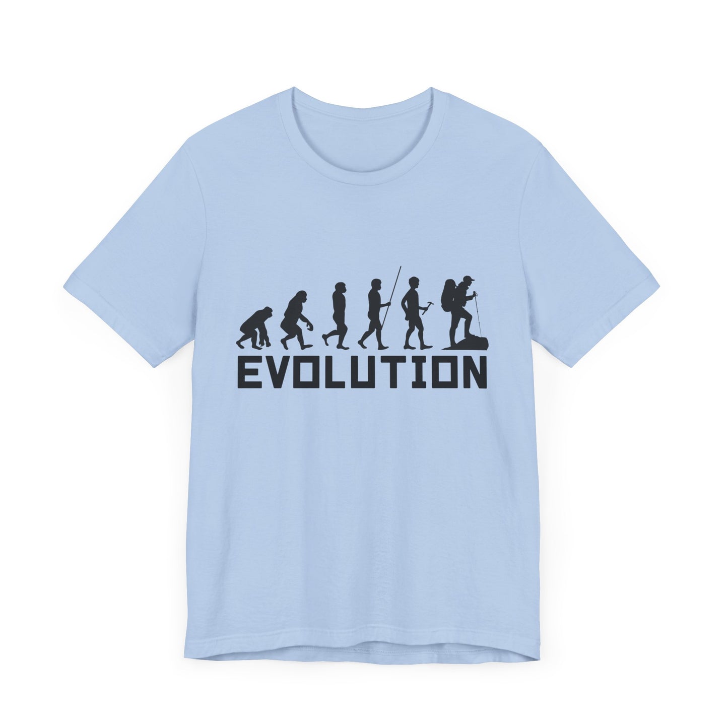 Camping:  Evolution - Unisex Jersey Short Sleeve Tee