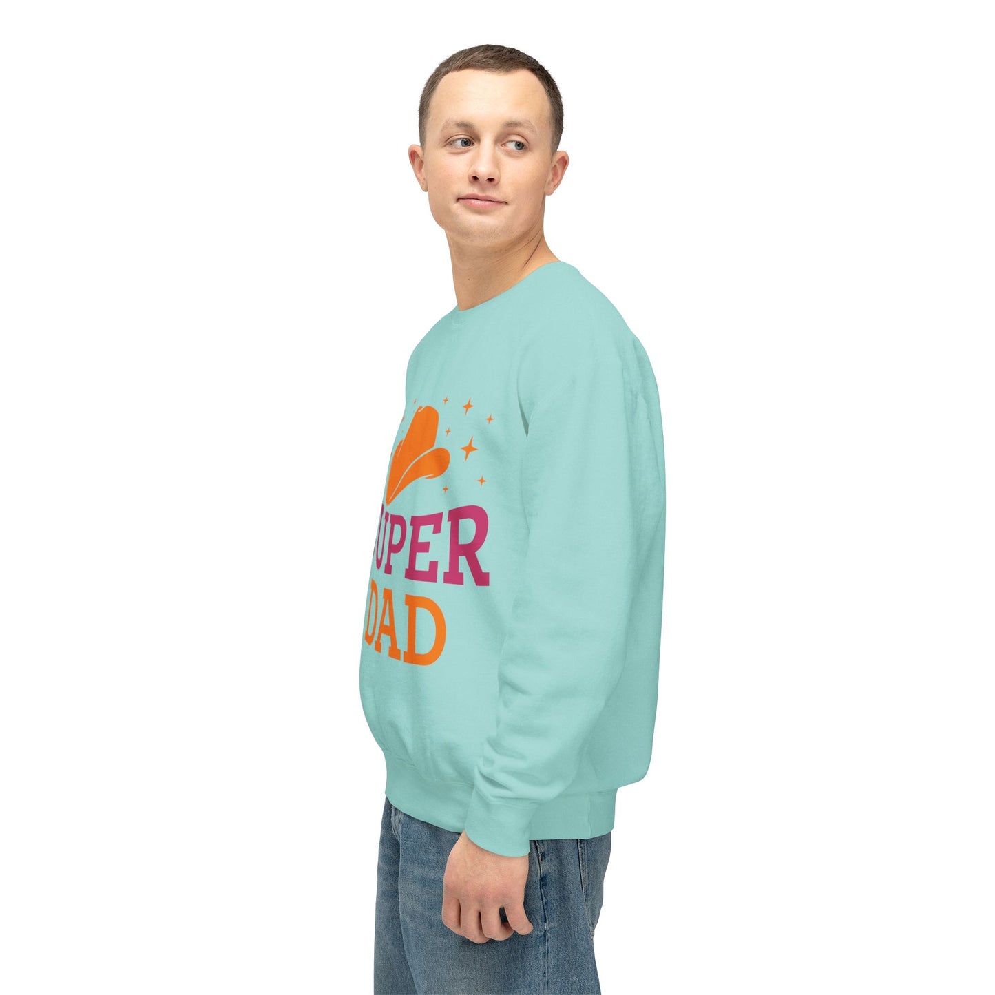 Super Dad Unisex Lightweight Crewneck Sweatshirt | Perfect Gift for Father's Day - 12907