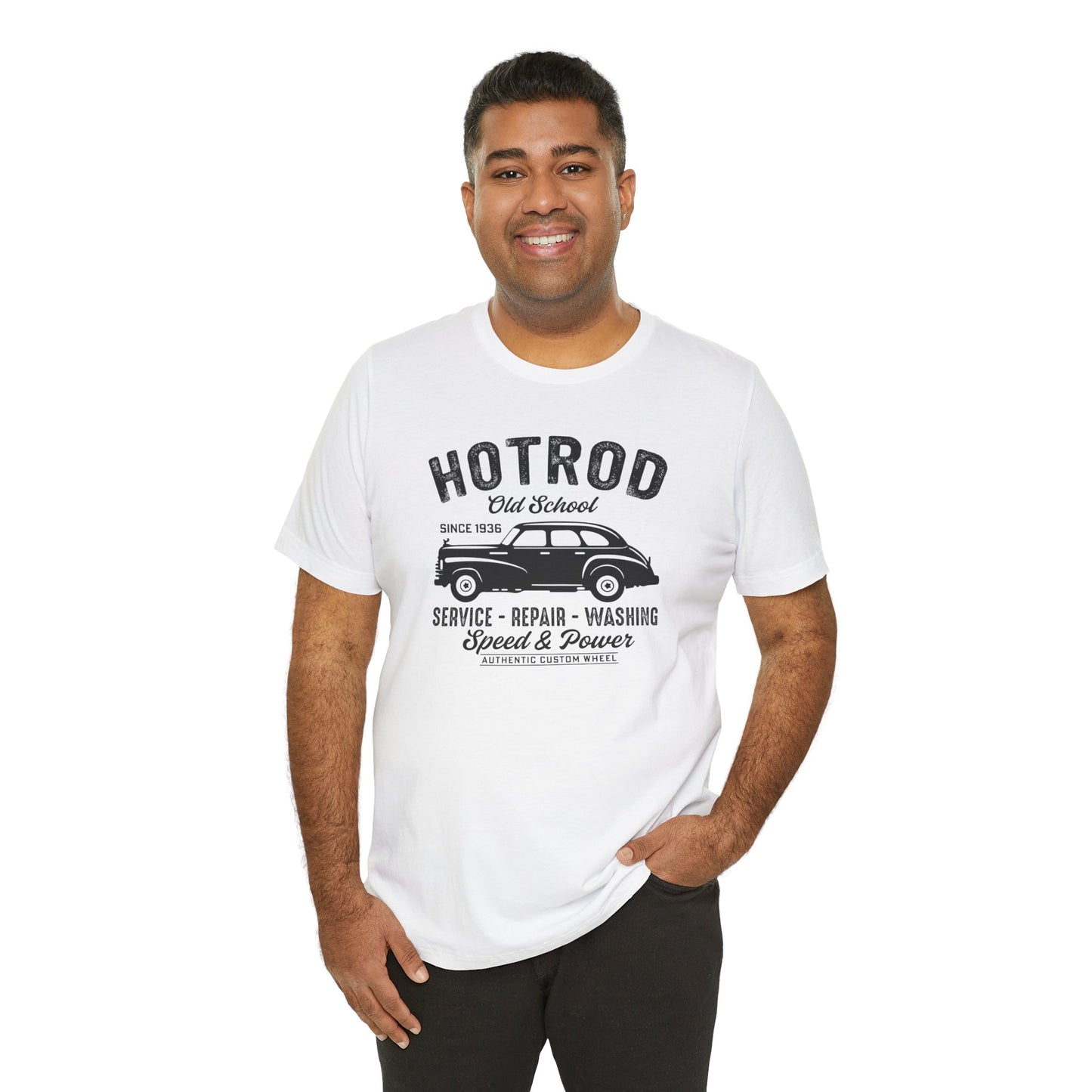 Hotrod, Old School - Unisex Jersey Short Sleeve Tee