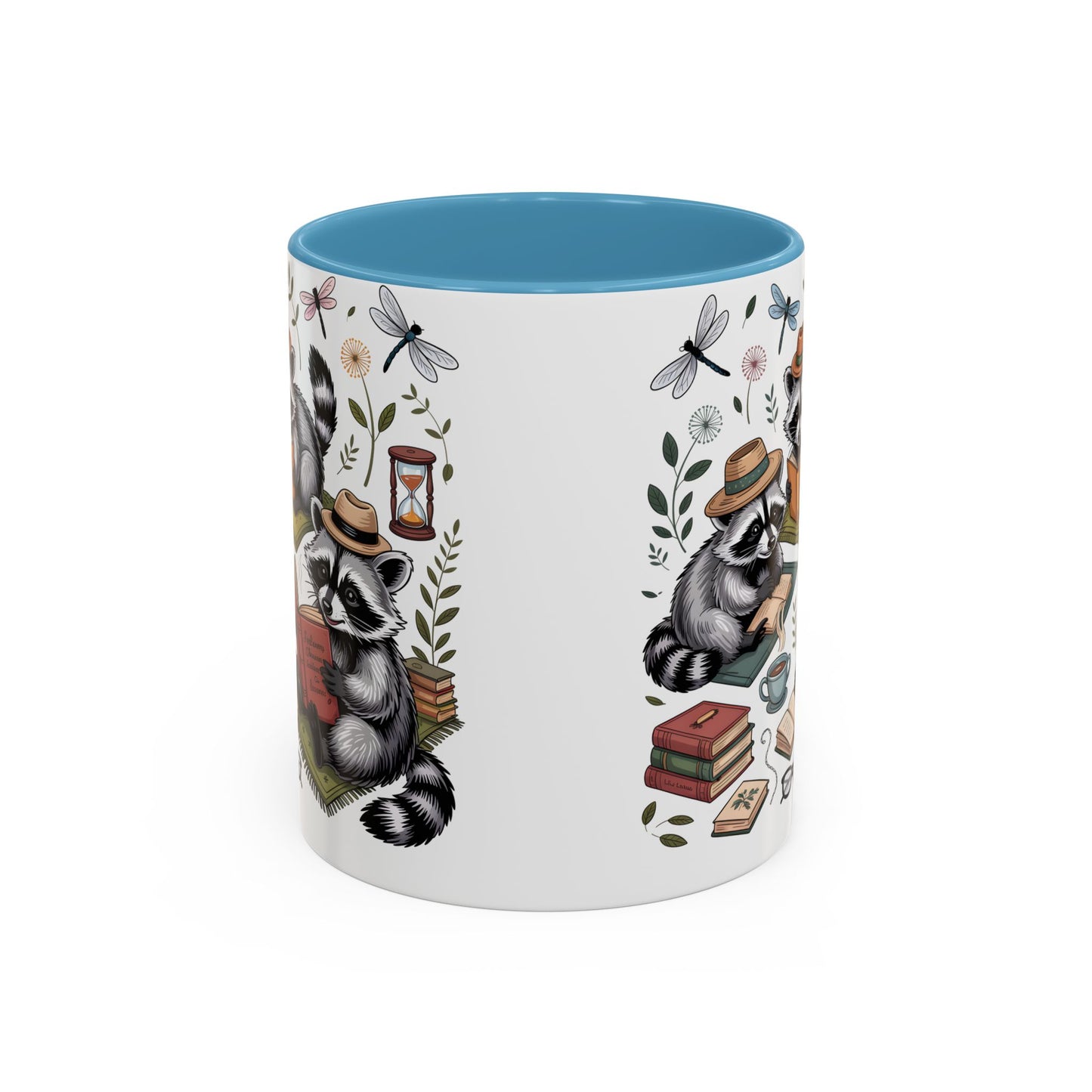 Raccoons Love Books Mug – Cute Reading Coffee Mug Gift for Book Lovers (11oz / 15oz) - 14801