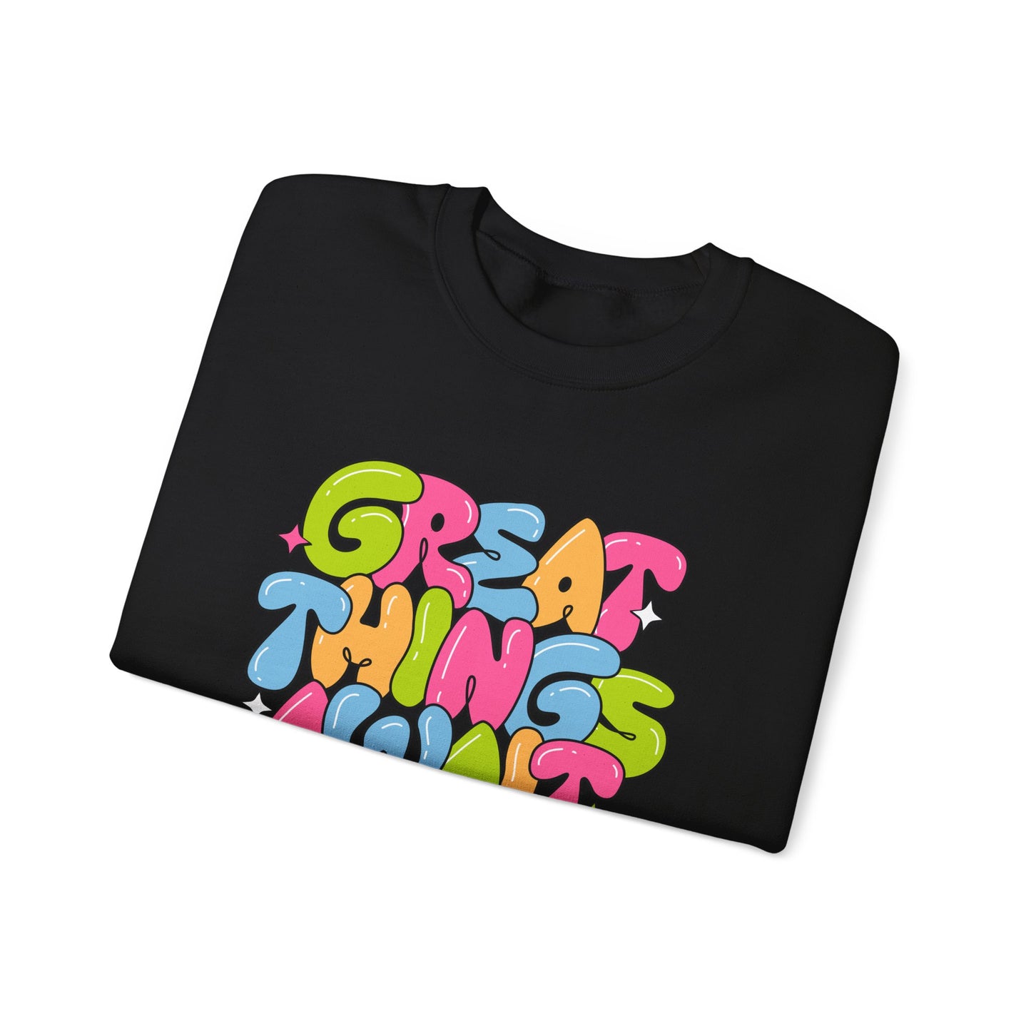 Great Things Awaits - Unisex Heavy Blend™ Crewneck Sweatshirt