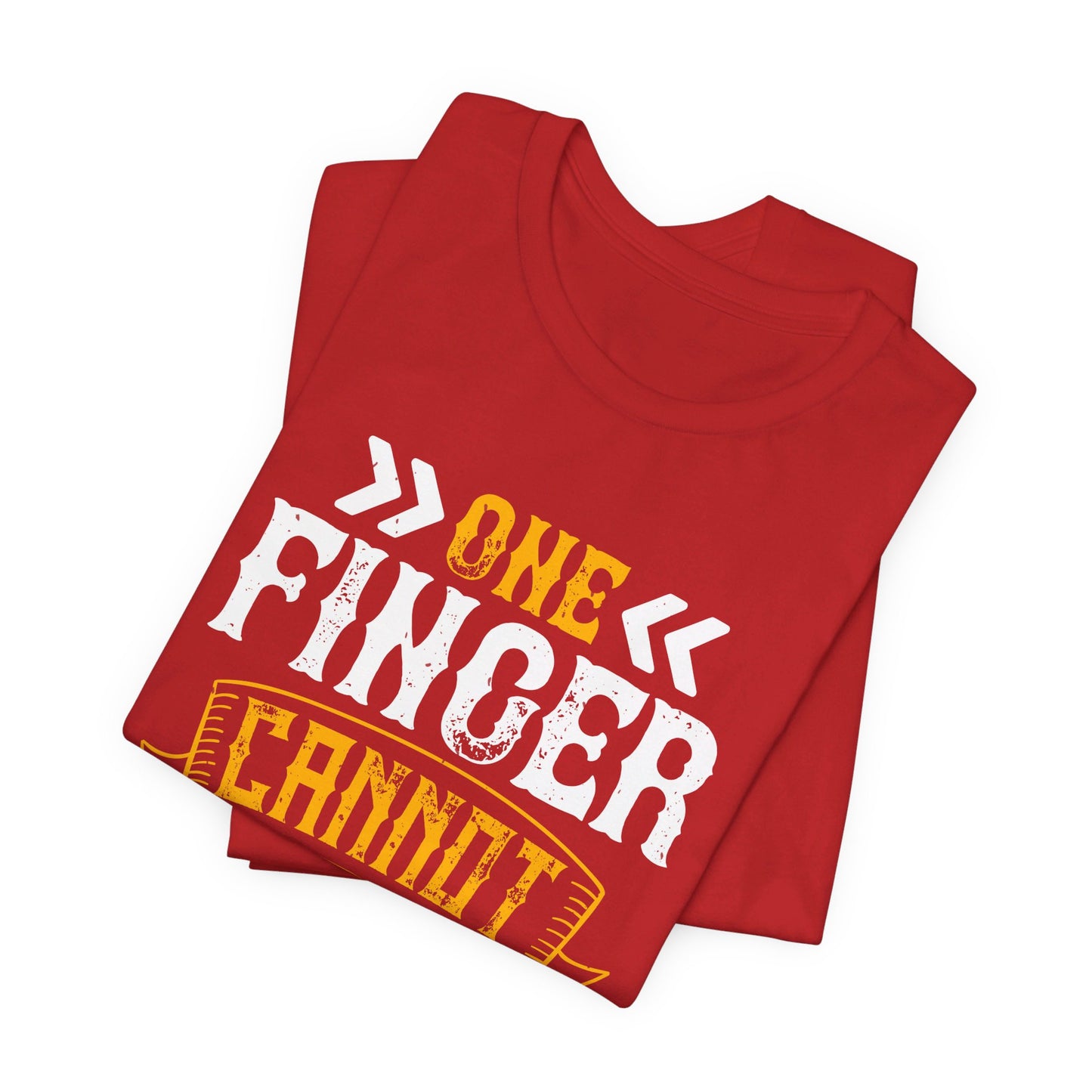 Volleyball: One Finger Cannot Lift a Pebble - Unisex Jersey Short Sleeve Tee