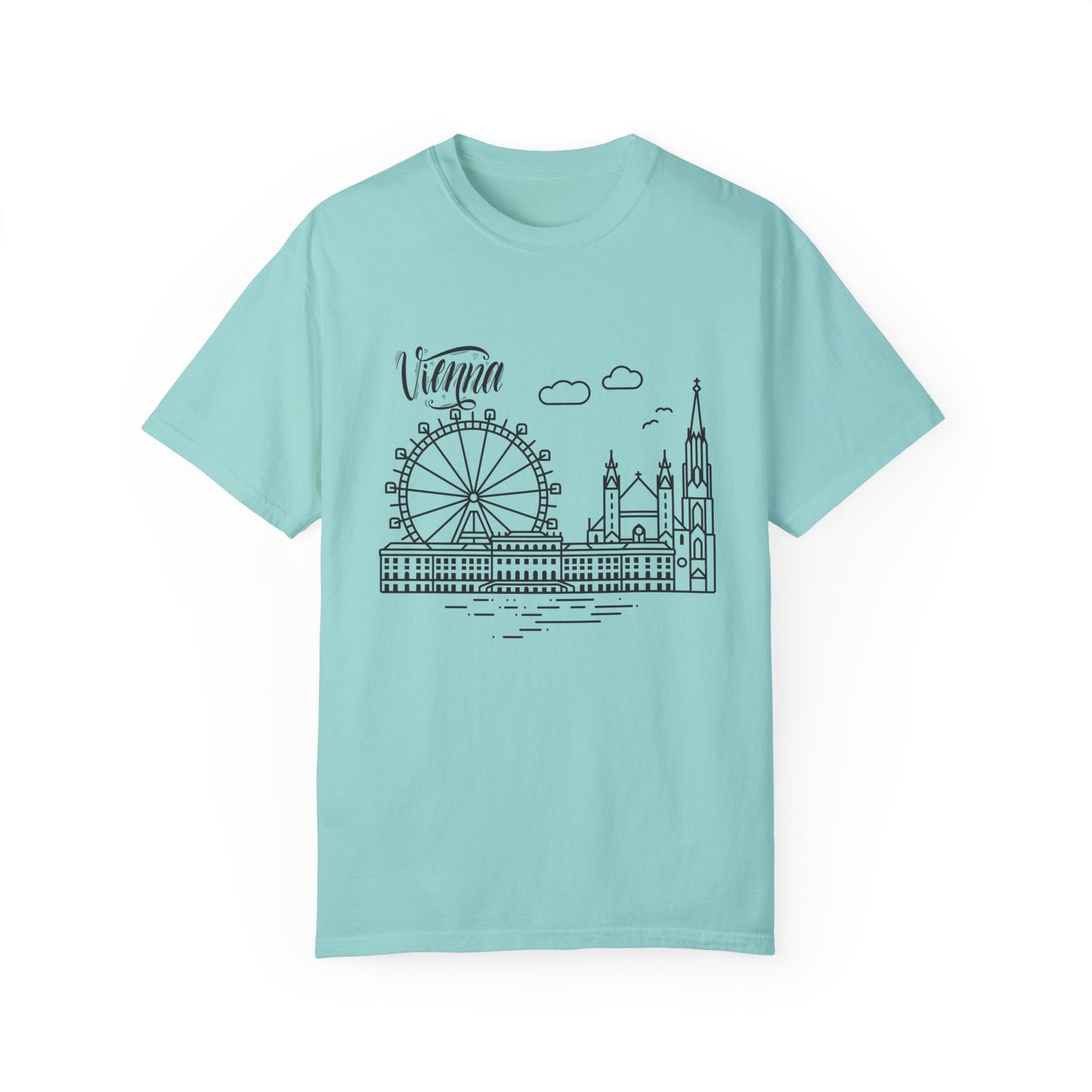 Vienna Unisex Garment-Dyed T-Shirt - Travel Souvenir Tee - 12205