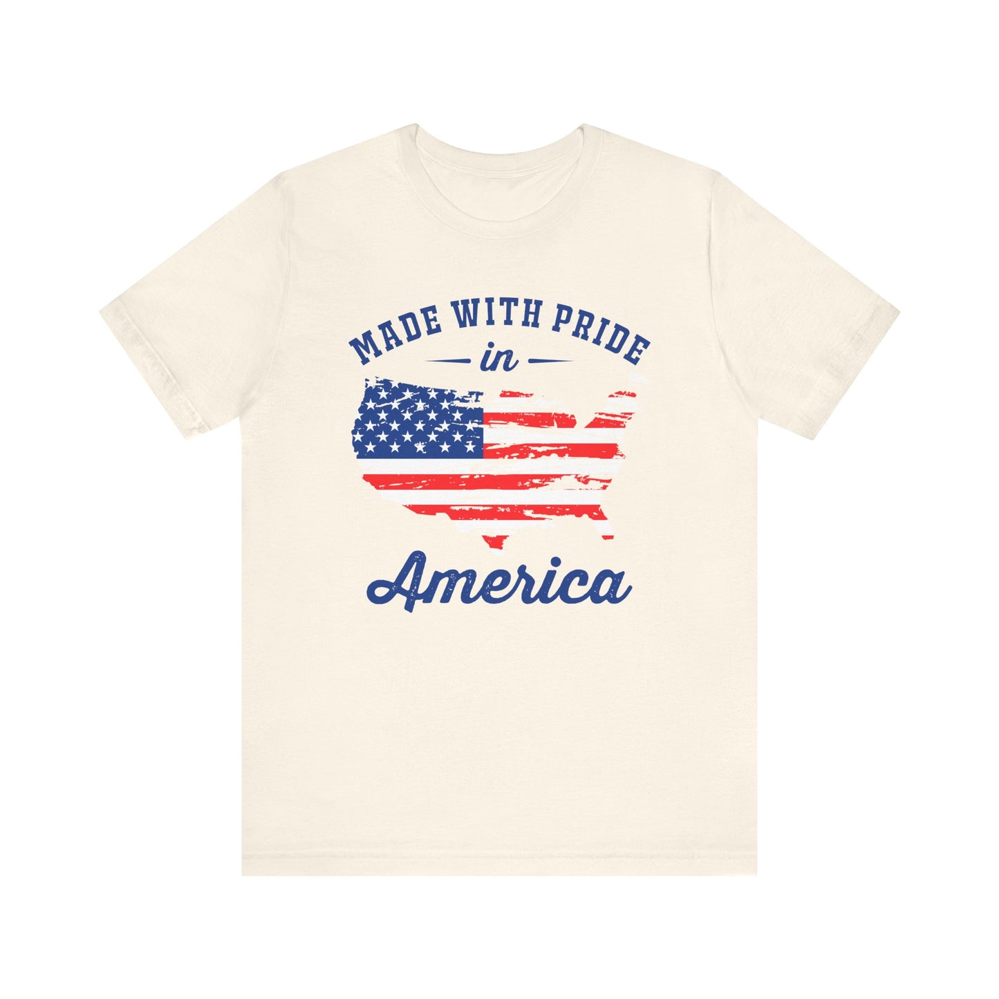 American Pride Unisex Tee, Patriotic Shirt, USA Pride Tee, Independence Day Apparel, Gift for Veterans, Summer Fashion - 13693