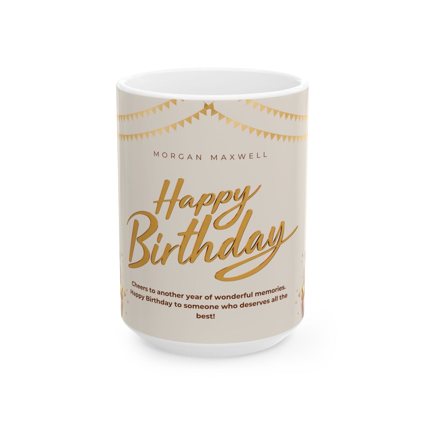 Happy Birthday Ceramic Mug, (11oz, 15oz) - 13983