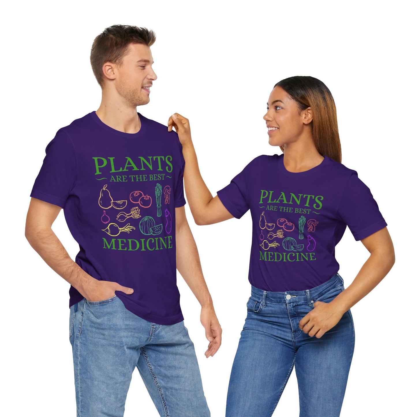 Vegan: Plants Are The Best Medicine - Unisex Jersey Short Sleeve Tee