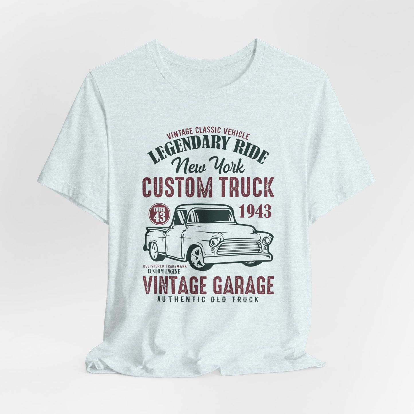 Vintage Classic Vehicle, Legendary Ride, New York Custom Truck - Unisex Jersey Short Sleeve Tee