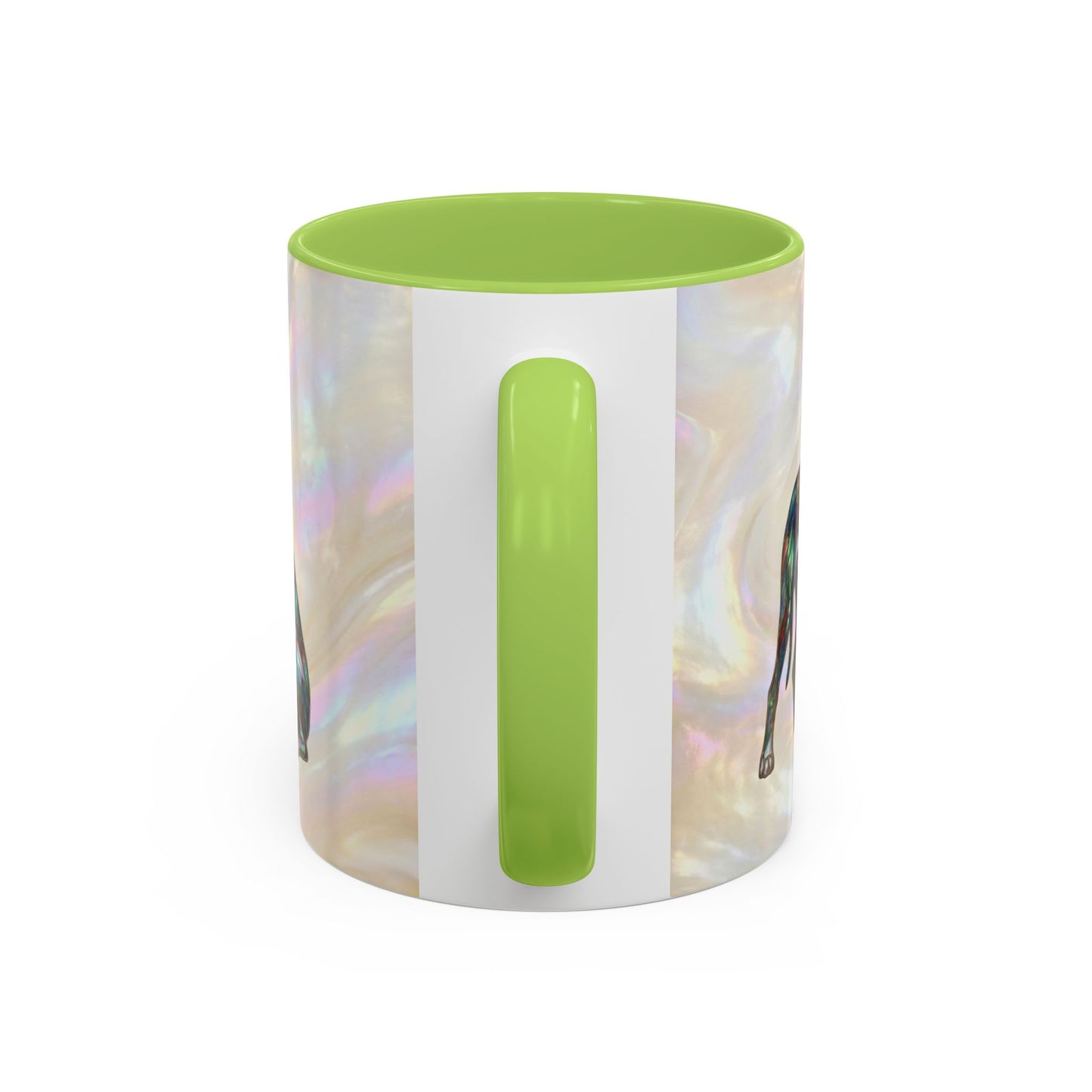 Personalized Great Dane Dog Mug — Stained Glass Design (11/15 oz) - 14550