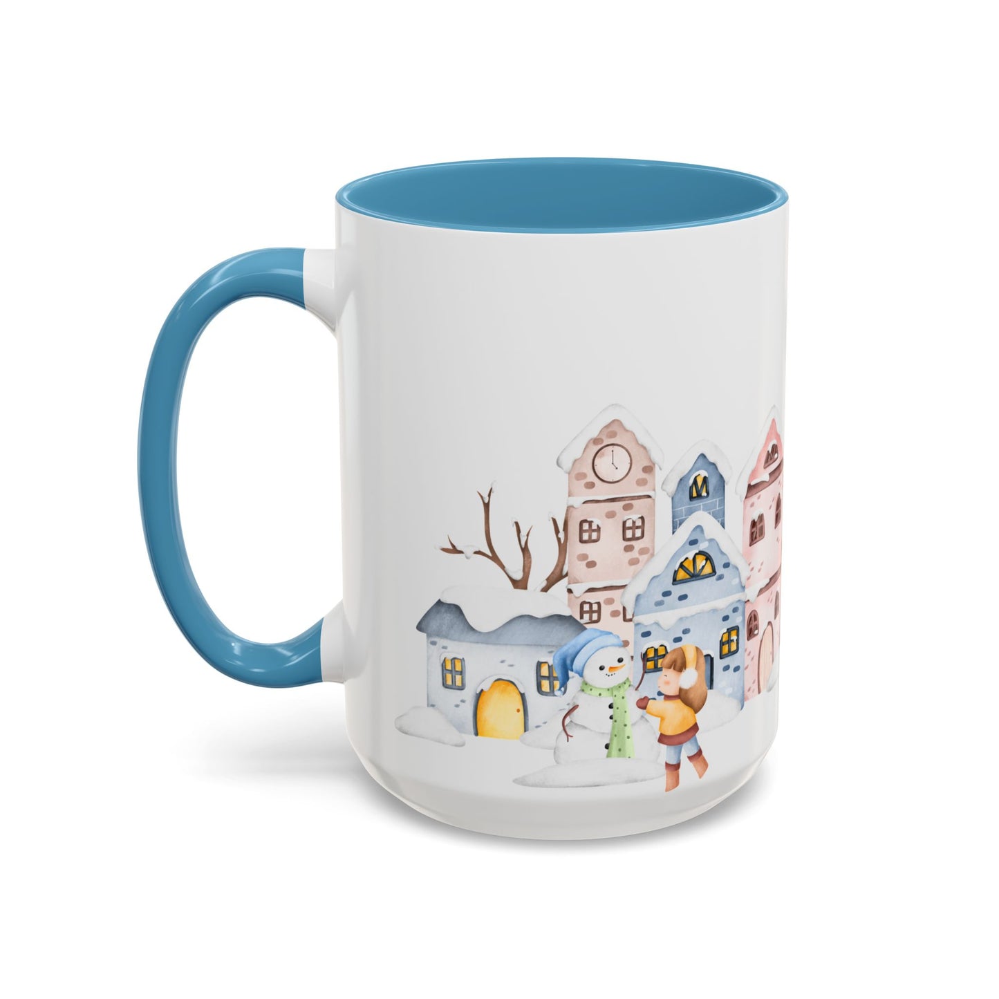 Winter Day, Outdoor - Accent Coffee Mug (11, 15oz) - 10455