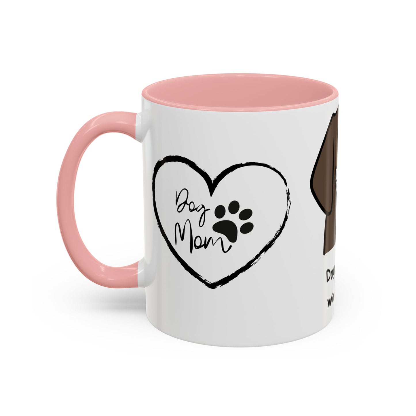 Dog Mother, Wine Lover - Accent Coffee Mug (11, 15oz) | 11 oz,11oz,15 oz,15oz,accent mug,Coffee Mugs,Halloween,Home & Living,Kitchen,Mugs,Spring Essentials,two tone,White base