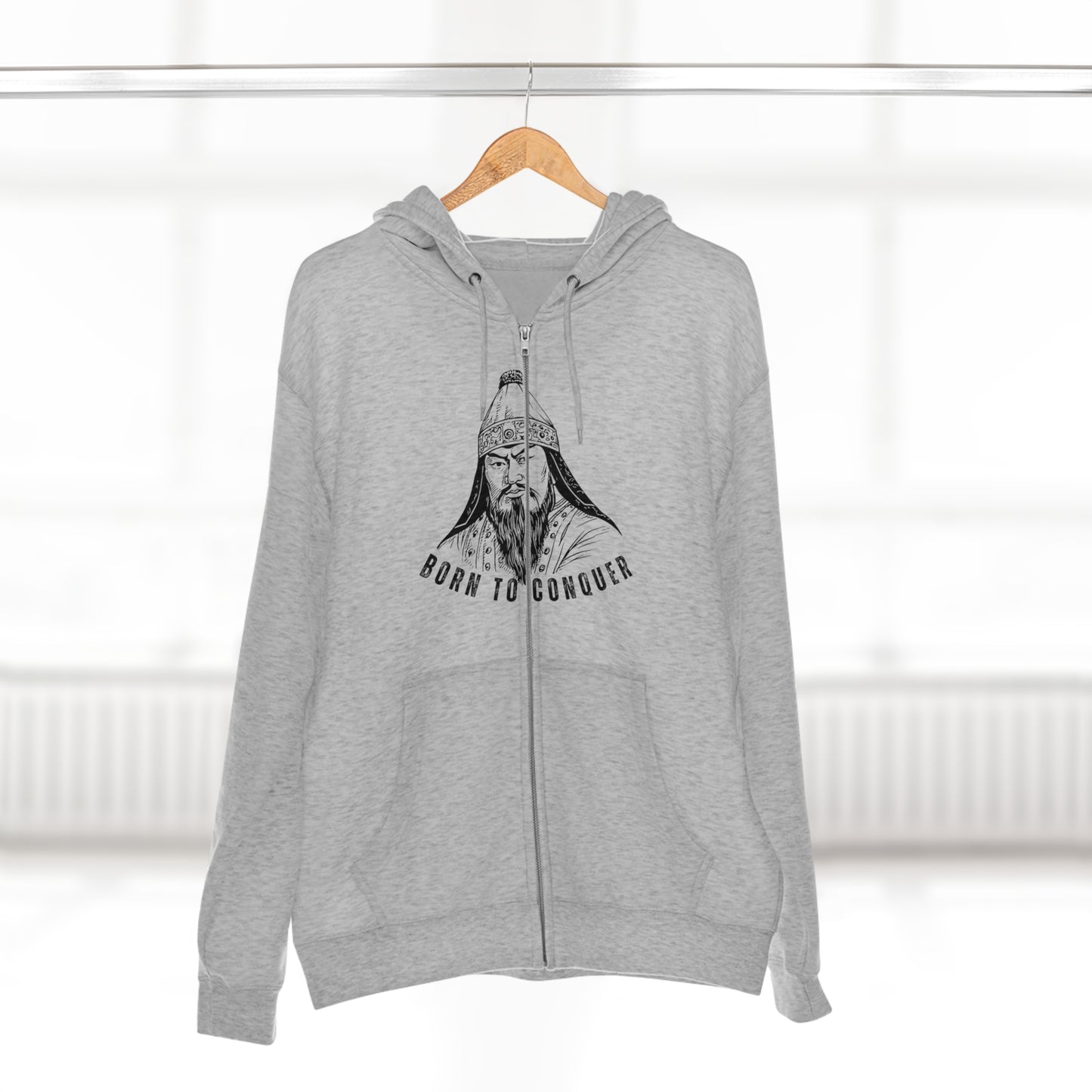 Born to Conquer Mongolia - Unisex Zip Hoodie