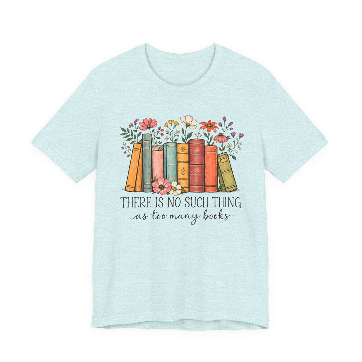 Book Lover T-Shirt,  Vintage Floral Bookshelf Tee - 14524