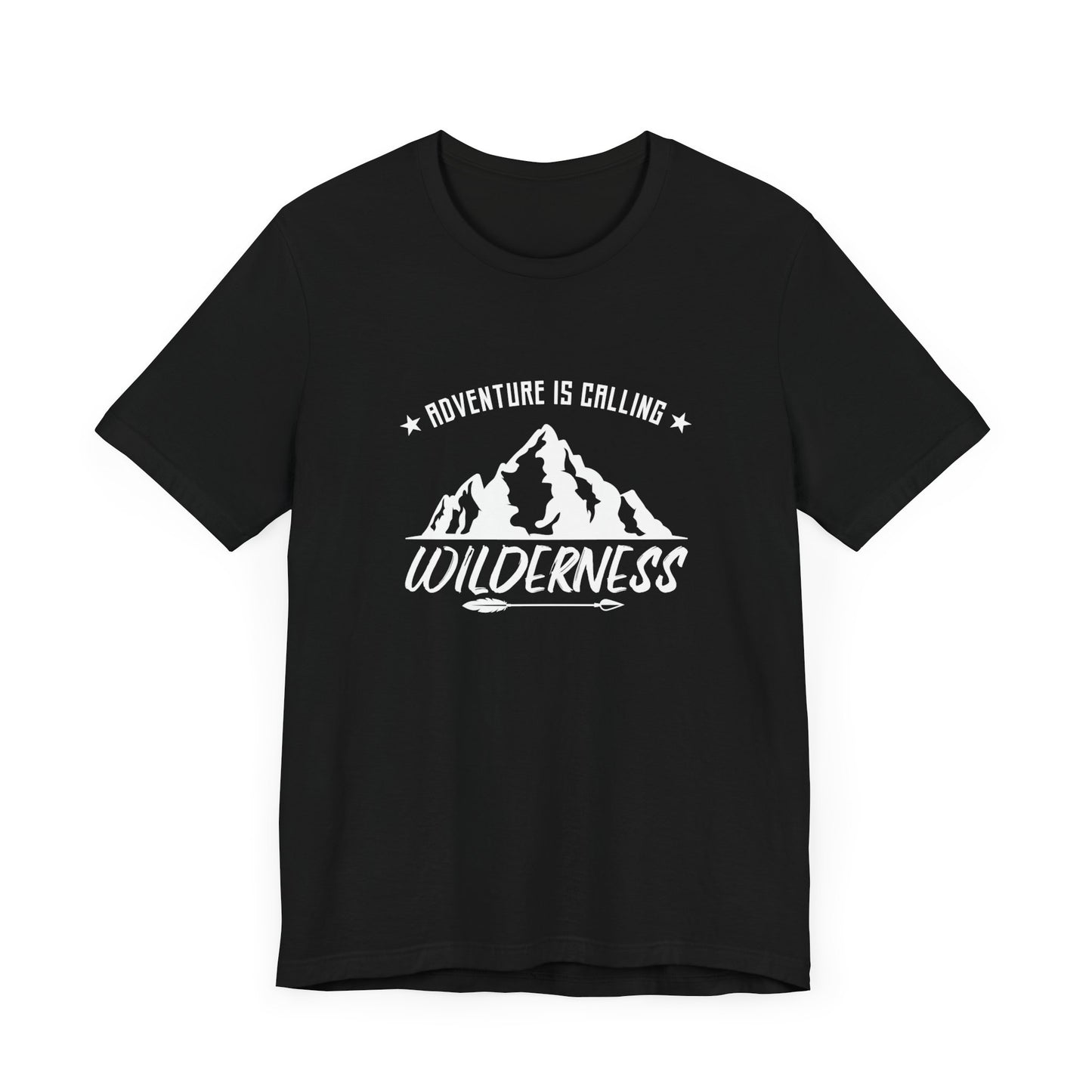 Camping: Adventure Is Calling, Wilderness - Unisex Jersey Short Sleeve Tee