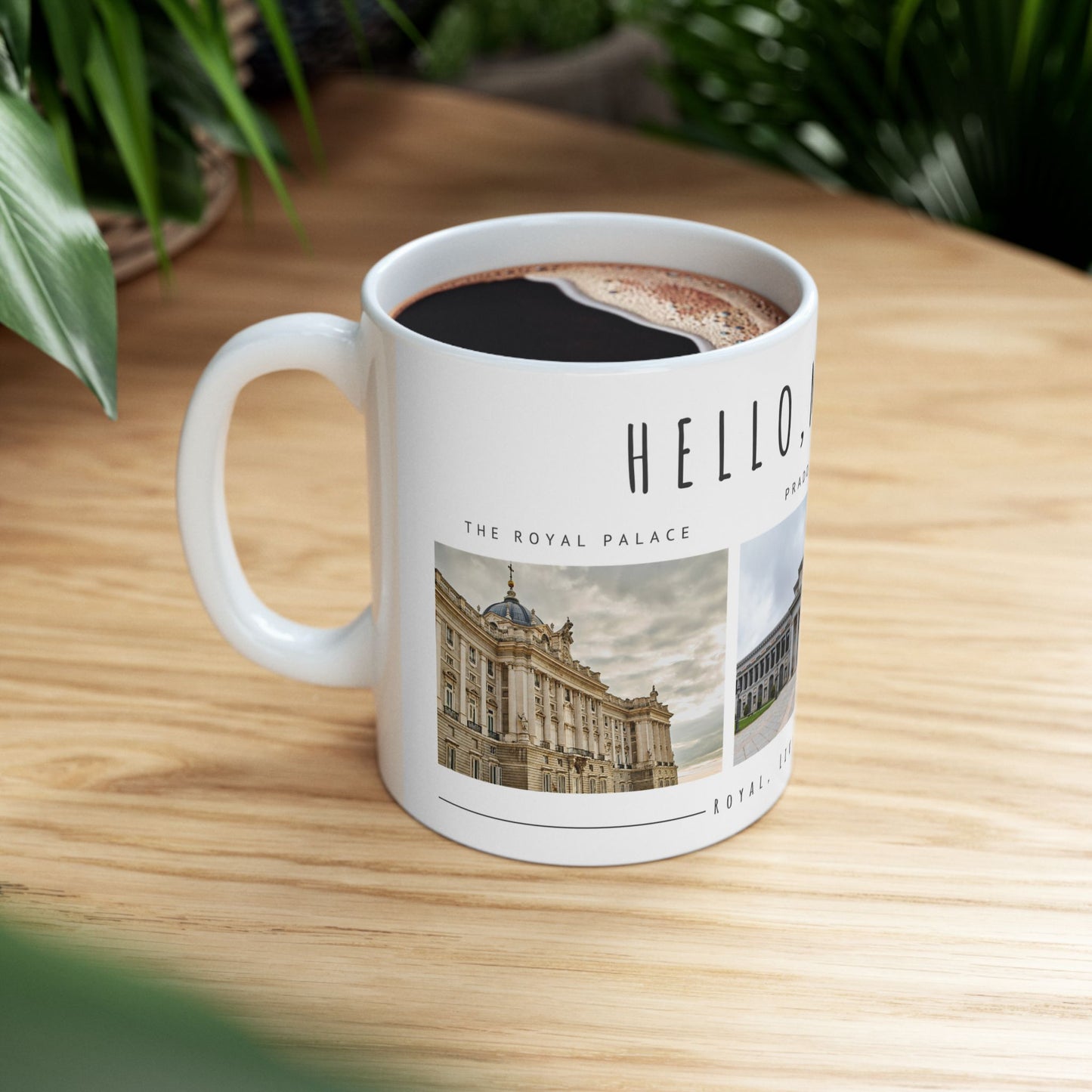 Hello Madrid Ceramic Mug - 11oz & 15oz - Perfect for Travel Lovers - 12027