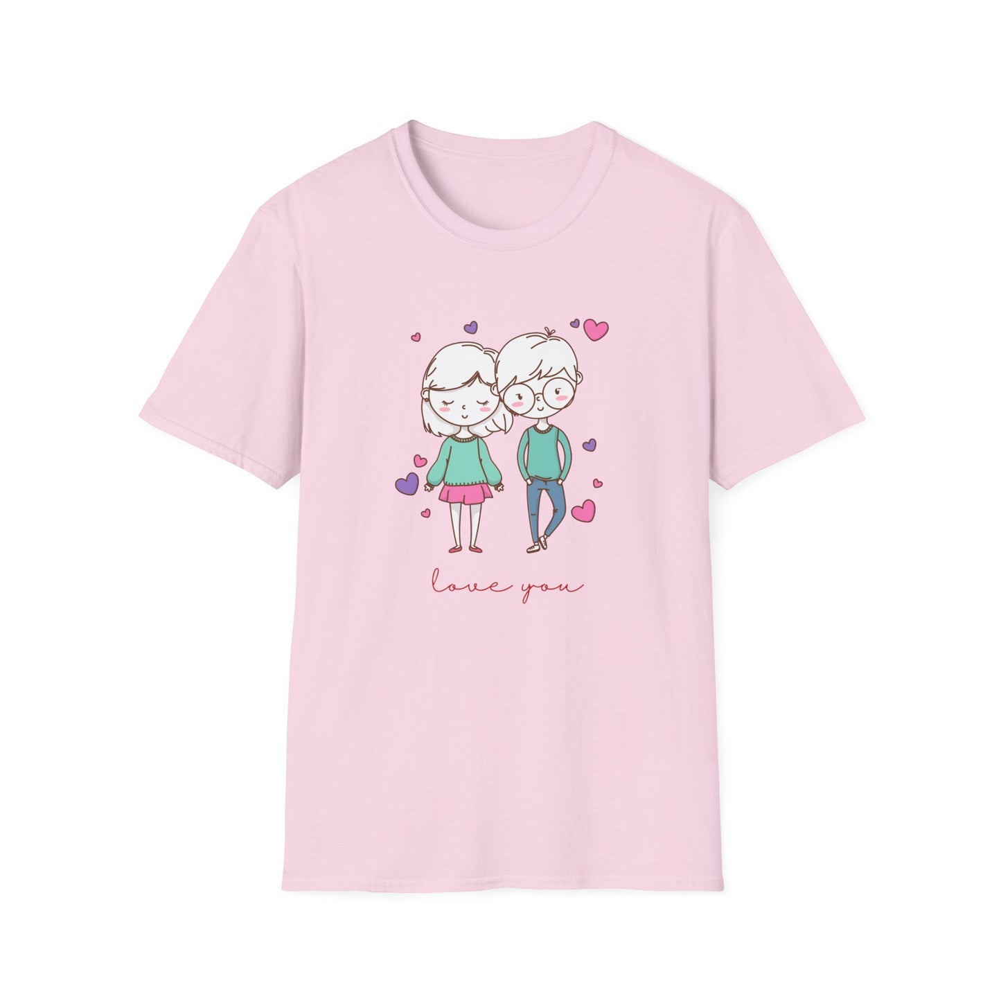 Cute Couple, Love You - Unisex Softstyle T-Shirt - 11528