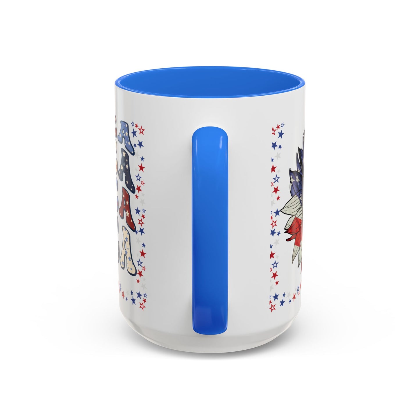 July 4, Red & Blue, Colorful Mugs, 11oz - 10590