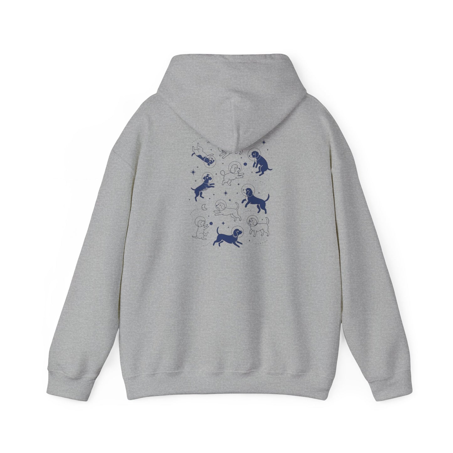 Dog in Space Hoodie – Space Puppy Graphic Hooded Sweatshirt, Unisex Heavy Blend™ - 14679