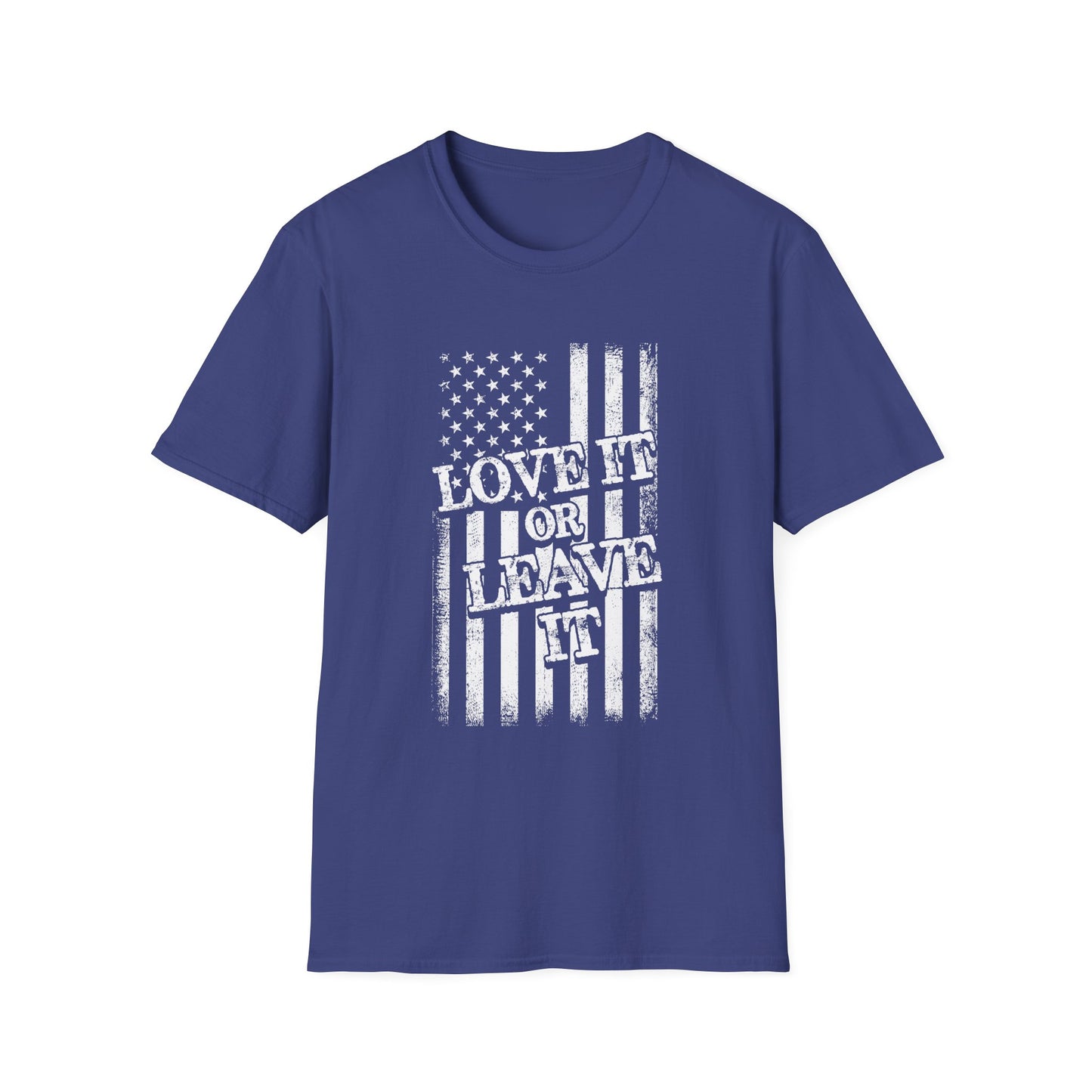 Patriotic T-Shirt: Love It or Leave It, Unisex Tee for Independence Day, Casual Wear, Gift for Veterans, Everyday Comfort - 13520