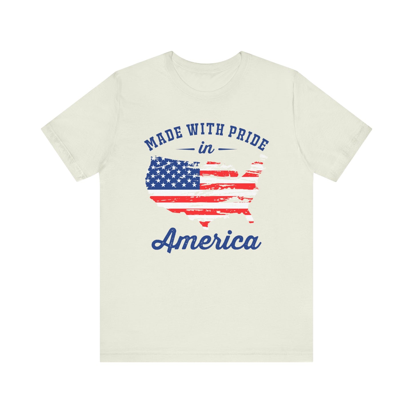 American Pride Unisex Tee, Patriotic Shirt, USA Pride Tee, Independence Day Apparel, Gift for Veterans, Summer Fashion - 13693