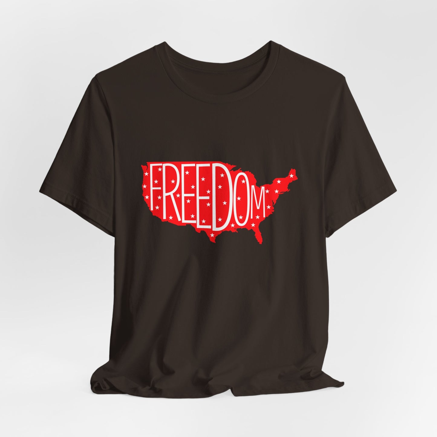 USA Freedom Tee - Comfortable Unisex Jersey Short Sleeve T-Shirt, Perfect for Independence Day, Casual Wear, Gifts, 4th of July - 13652