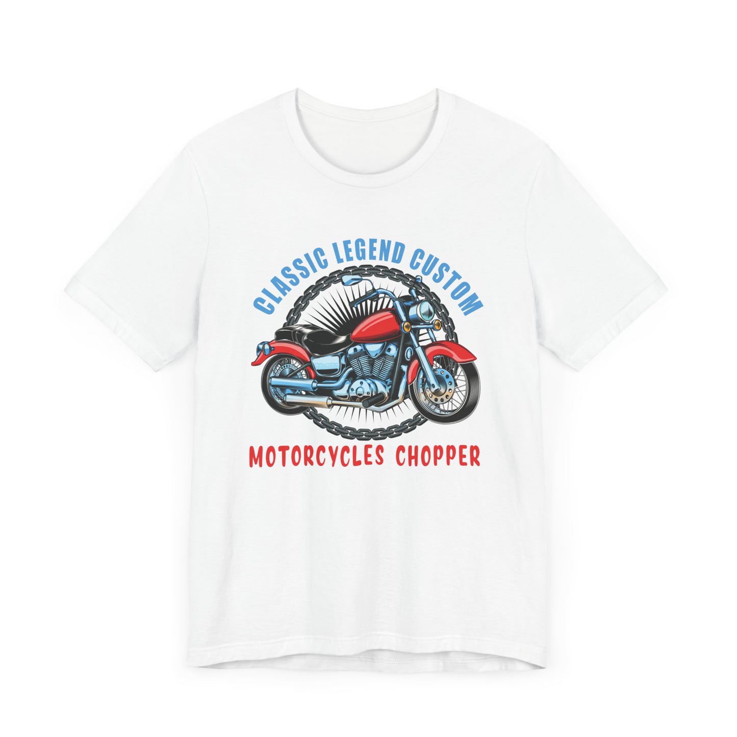 Classic Legend Custom, Motorcycle Chopper - Unisex Jersey Short Sleeve Tee