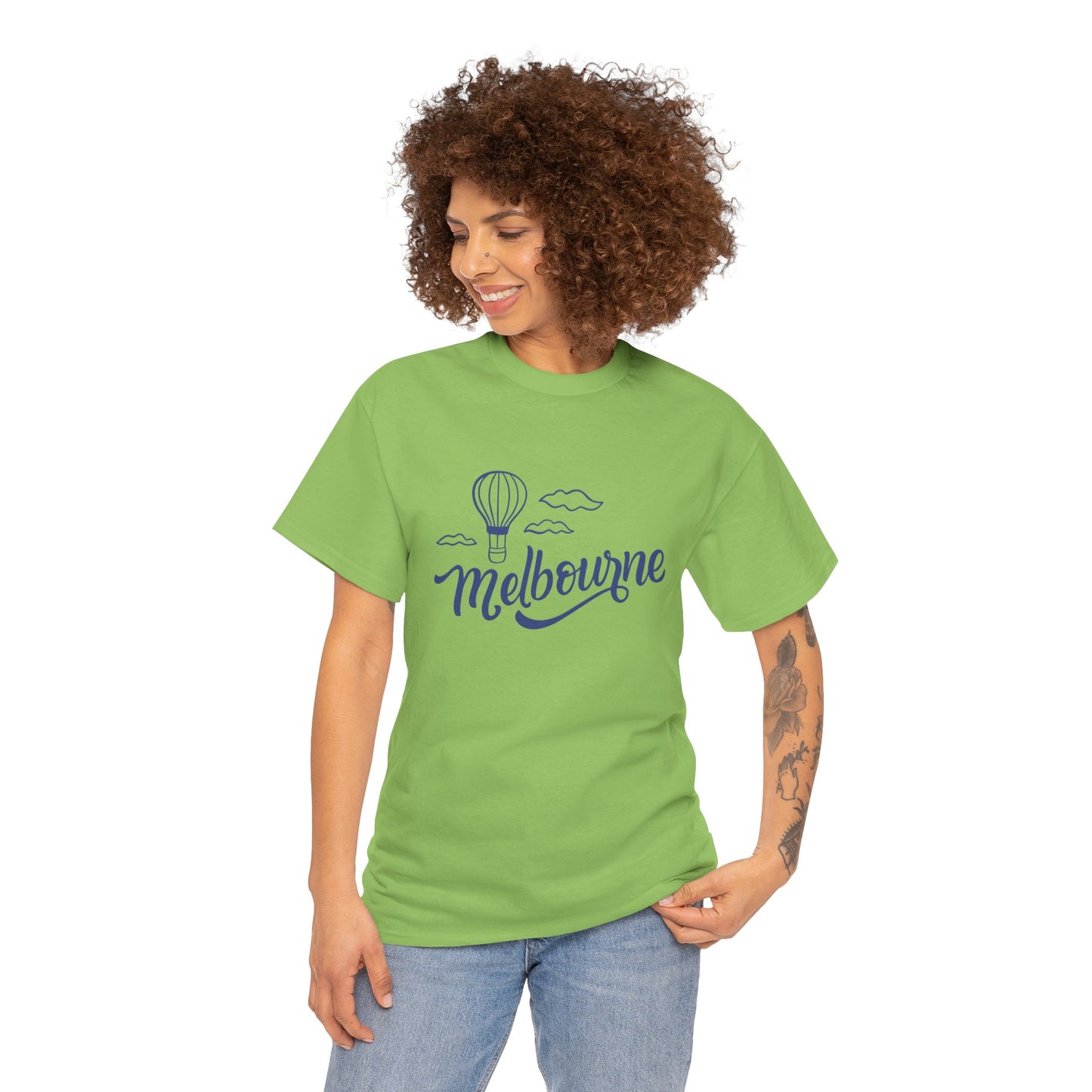 Melbourne Hot Air Balloon Unisex Heavy Cotton Tee - 12142