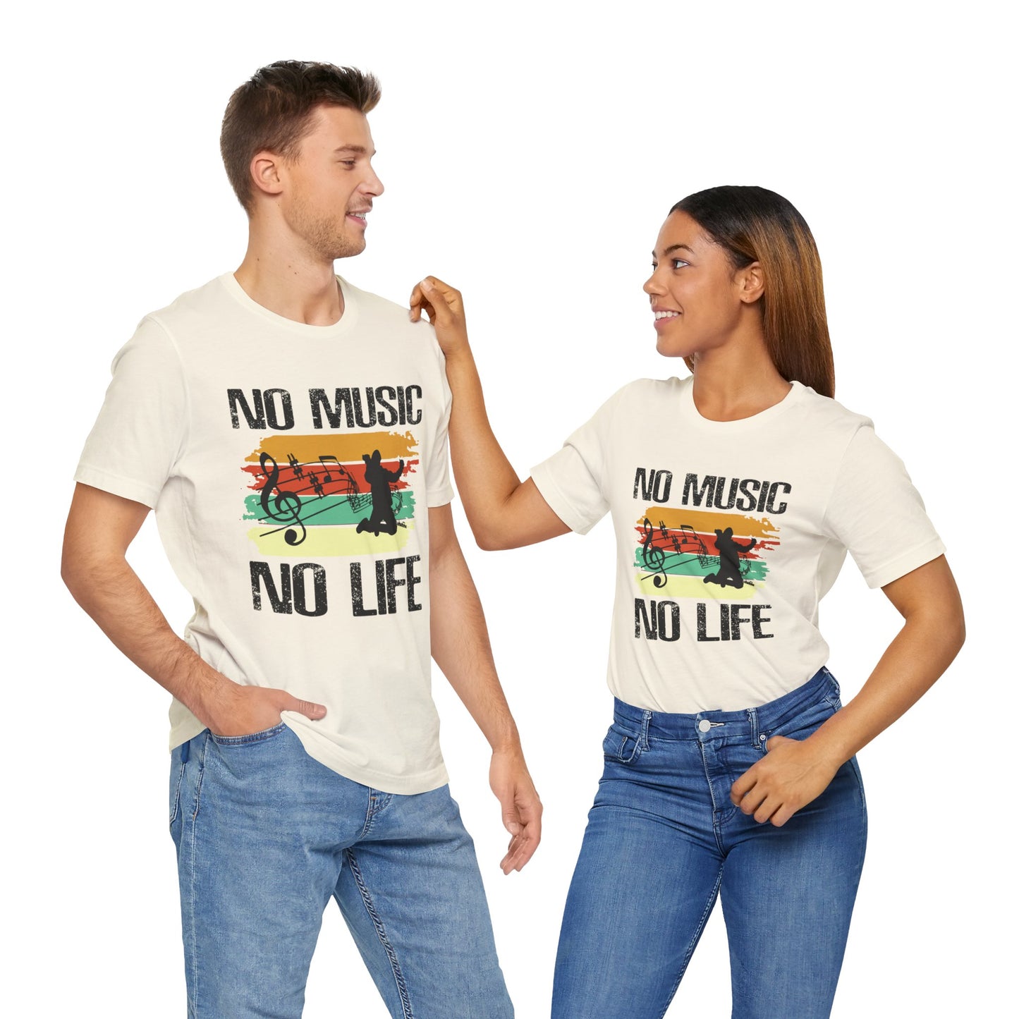 No Music No Life - Unisex Jersey Short Sleeve Tee