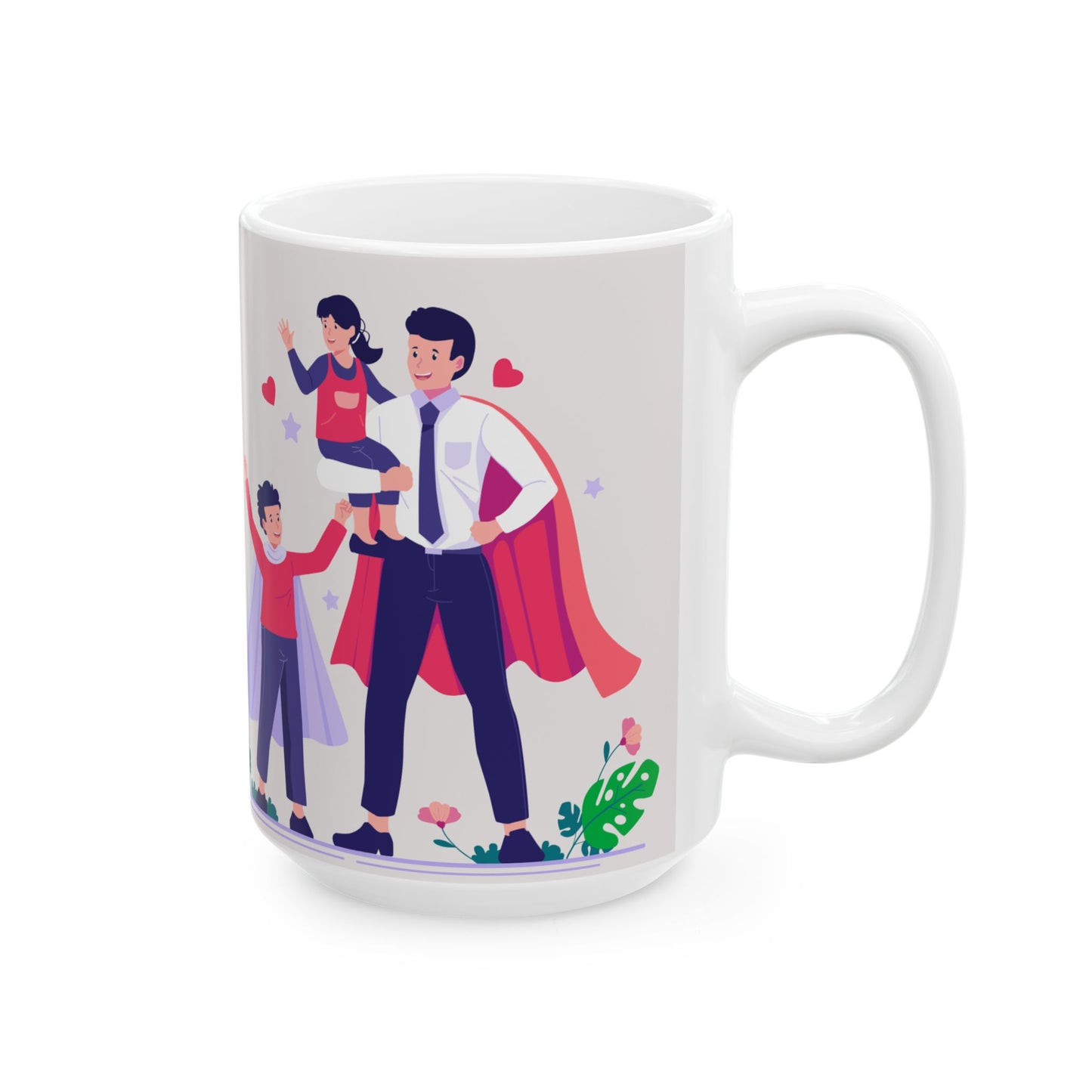 Happy Father's Day Ceramic Mug - Perfect Gift for Dad - 12897