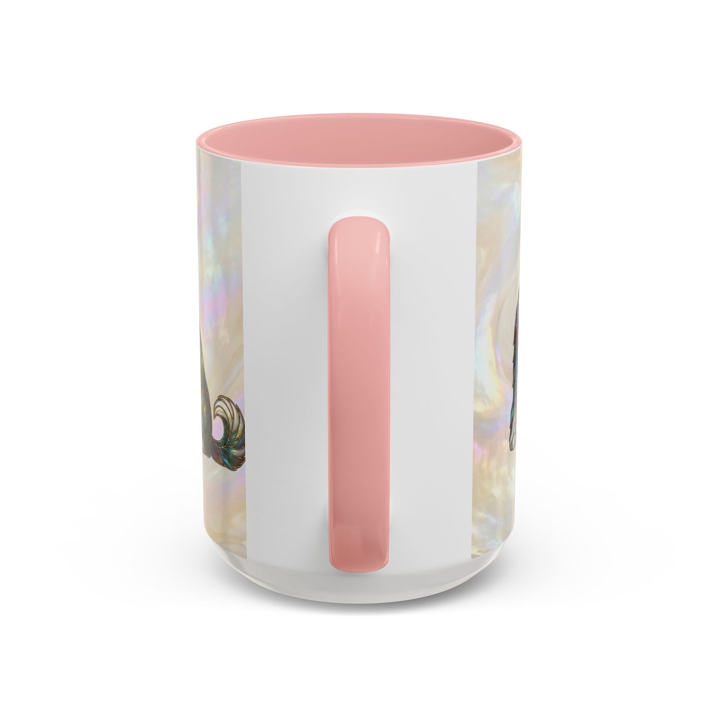 English Sheepdog Accent Coffee Mug -Stained Glass Style (11/15oz) - 14631