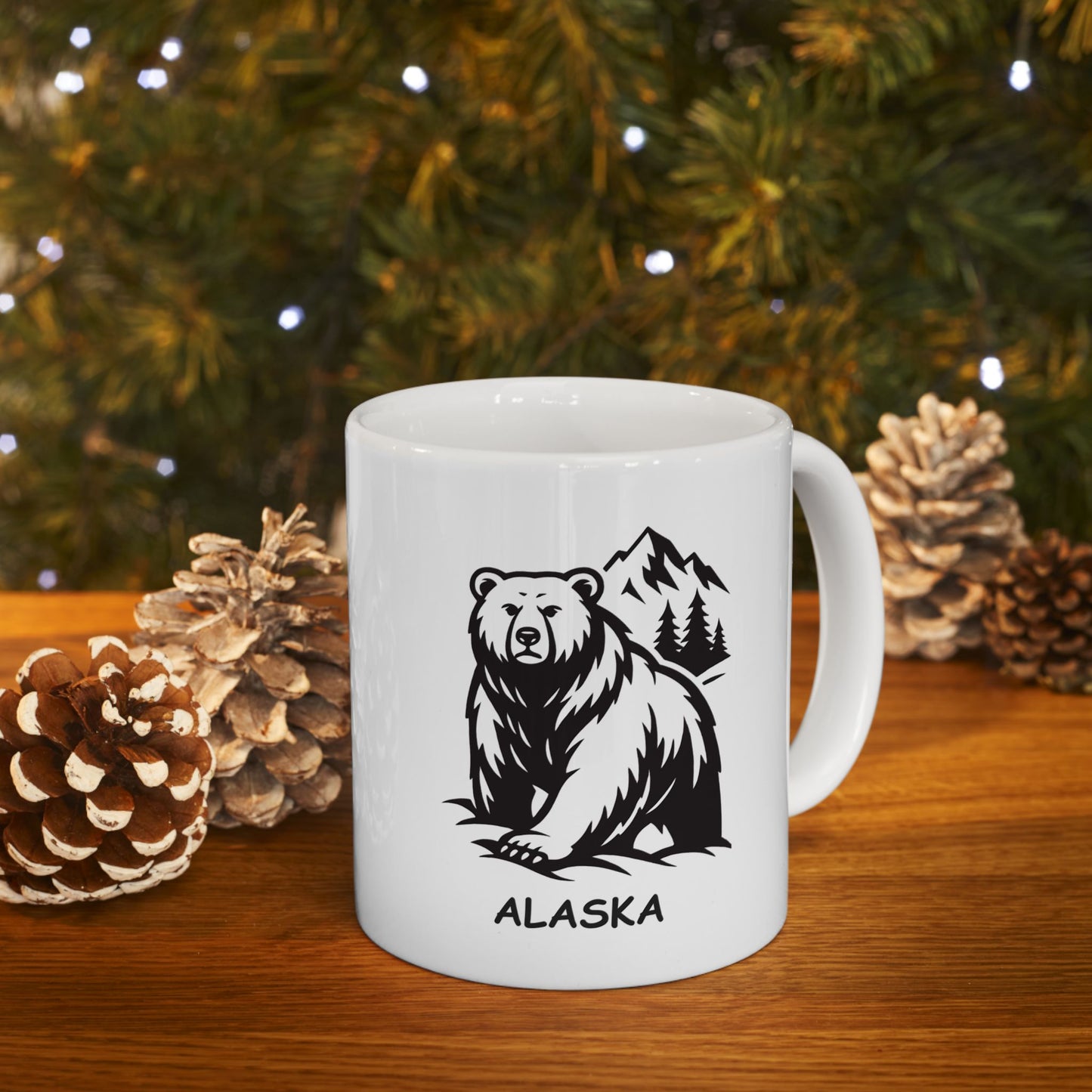 "Alaska: Where the snow is white, and the bears are just as big as the stories." Ceramic Mug - 13024