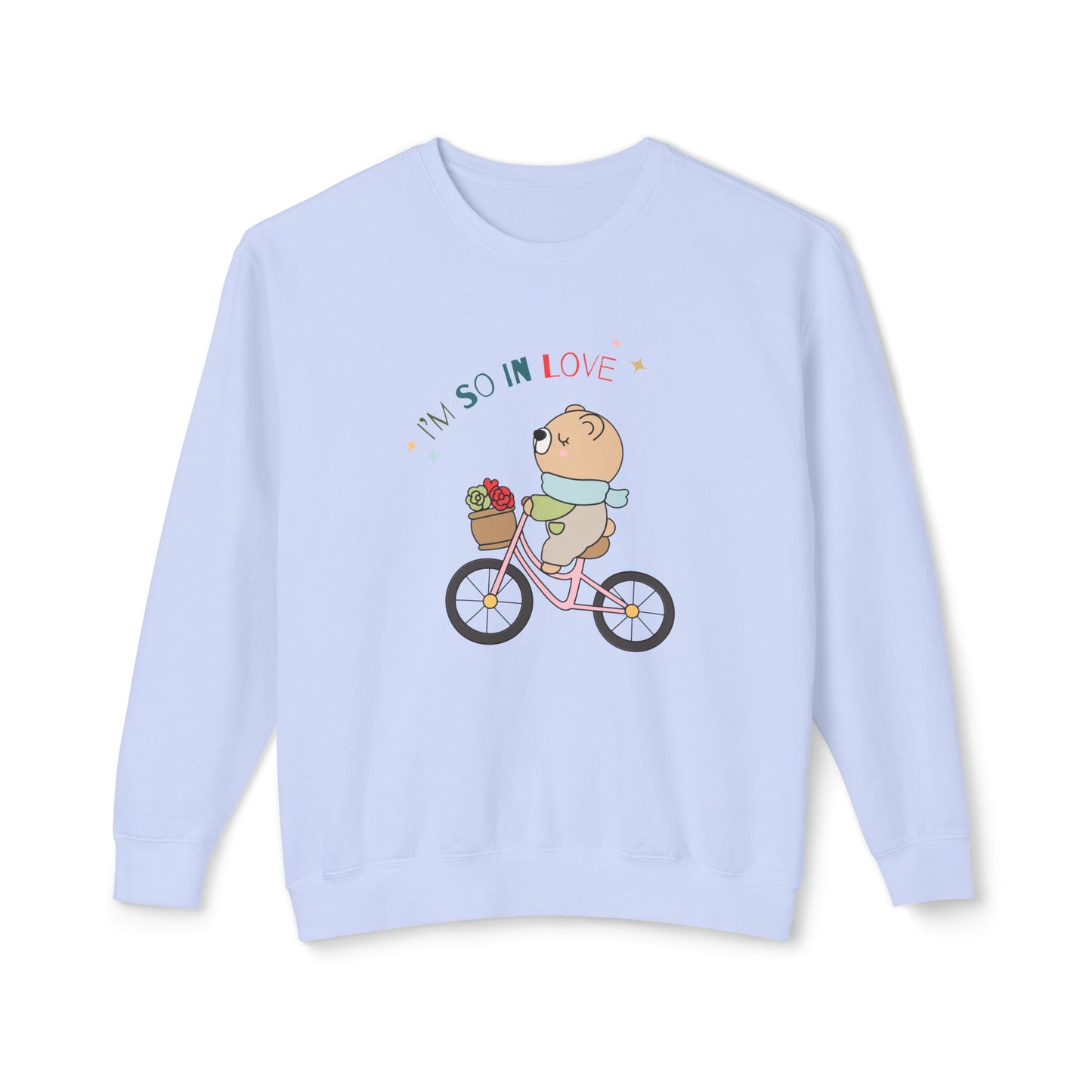 Baby Bear, I'm So in Love - Unisex Lightweight Crewneck Sweatshirt - 11427