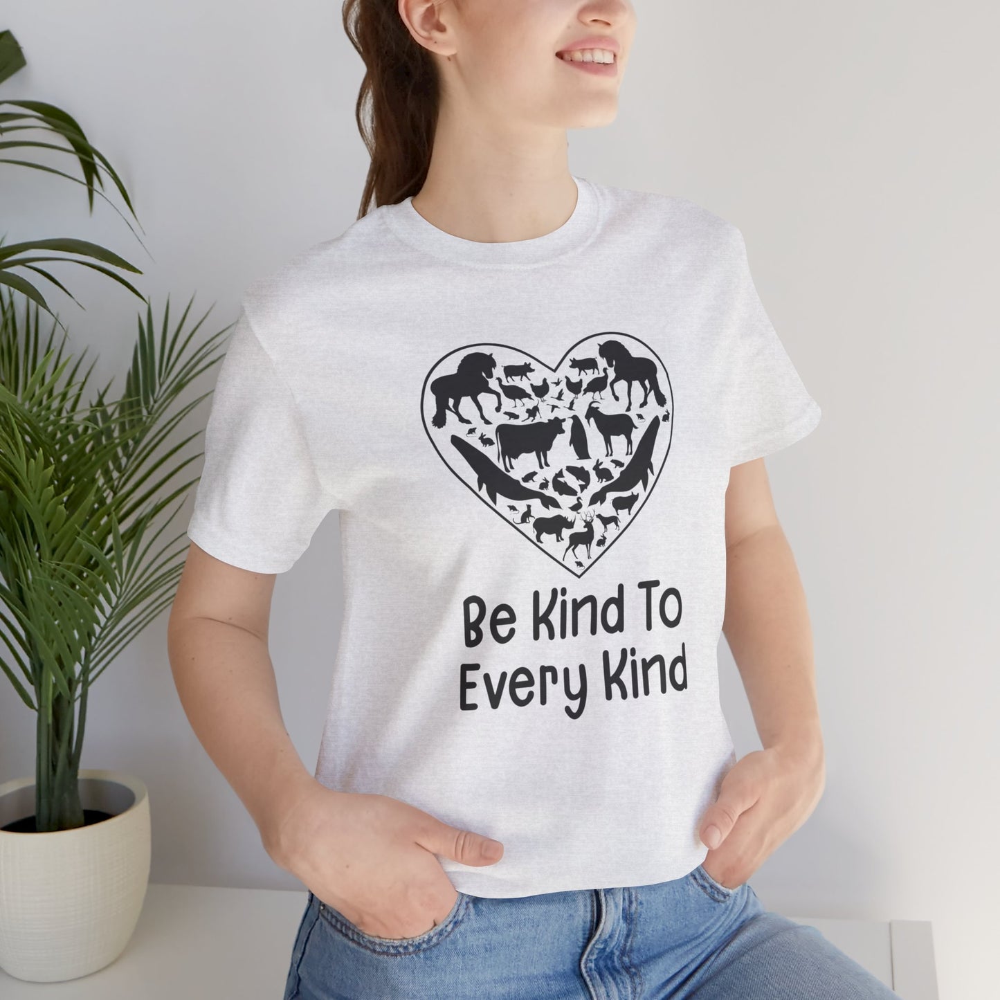 Vegan: Be Kind To Every Kind - Unisex Jersey Short Sleeve Tee