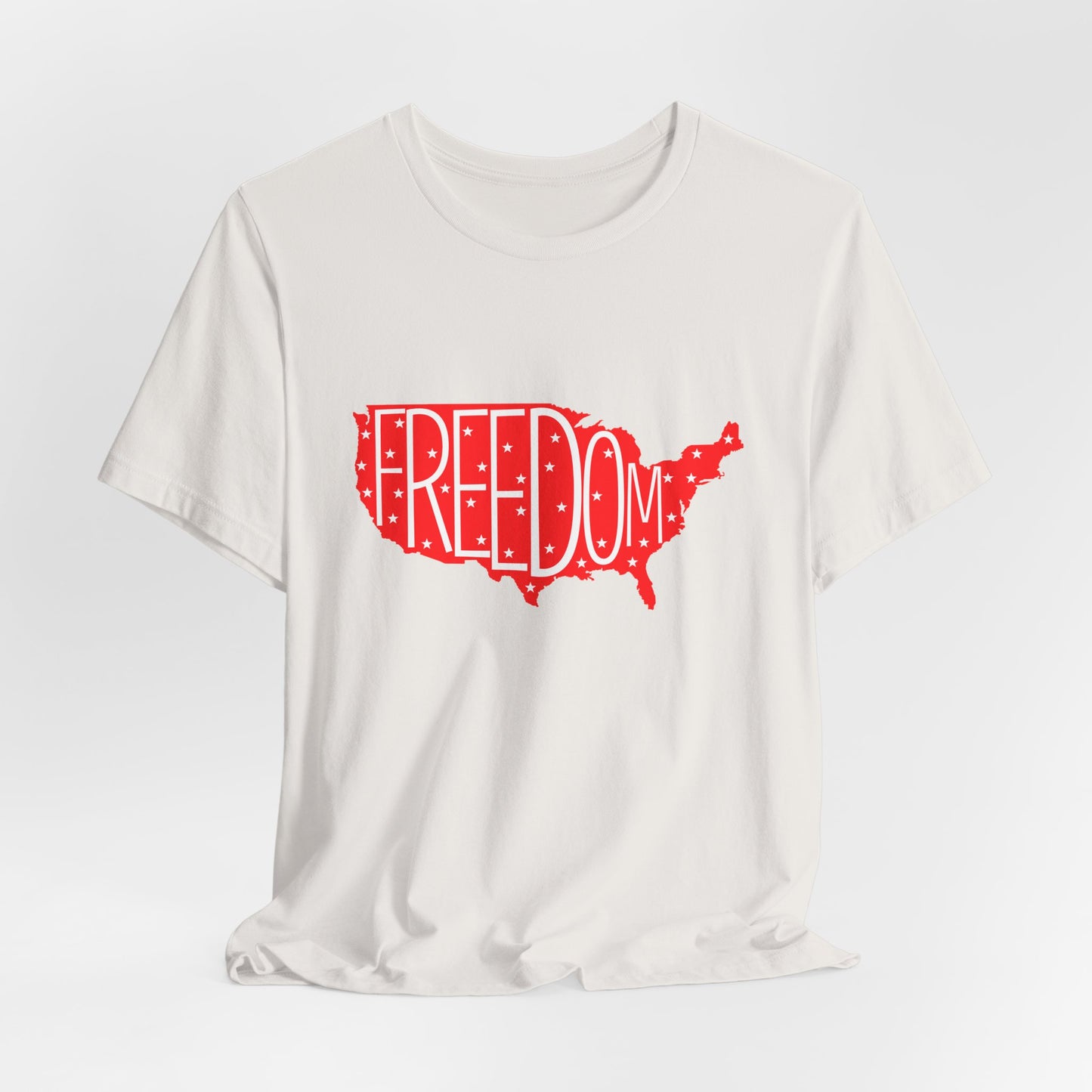 USA Freedom Tee - Comfortable Unisex Jersey Short Sleeve T-Shirt, Perfect for Independence Day, Casual Wear, Gifts, 4th of July - 13652