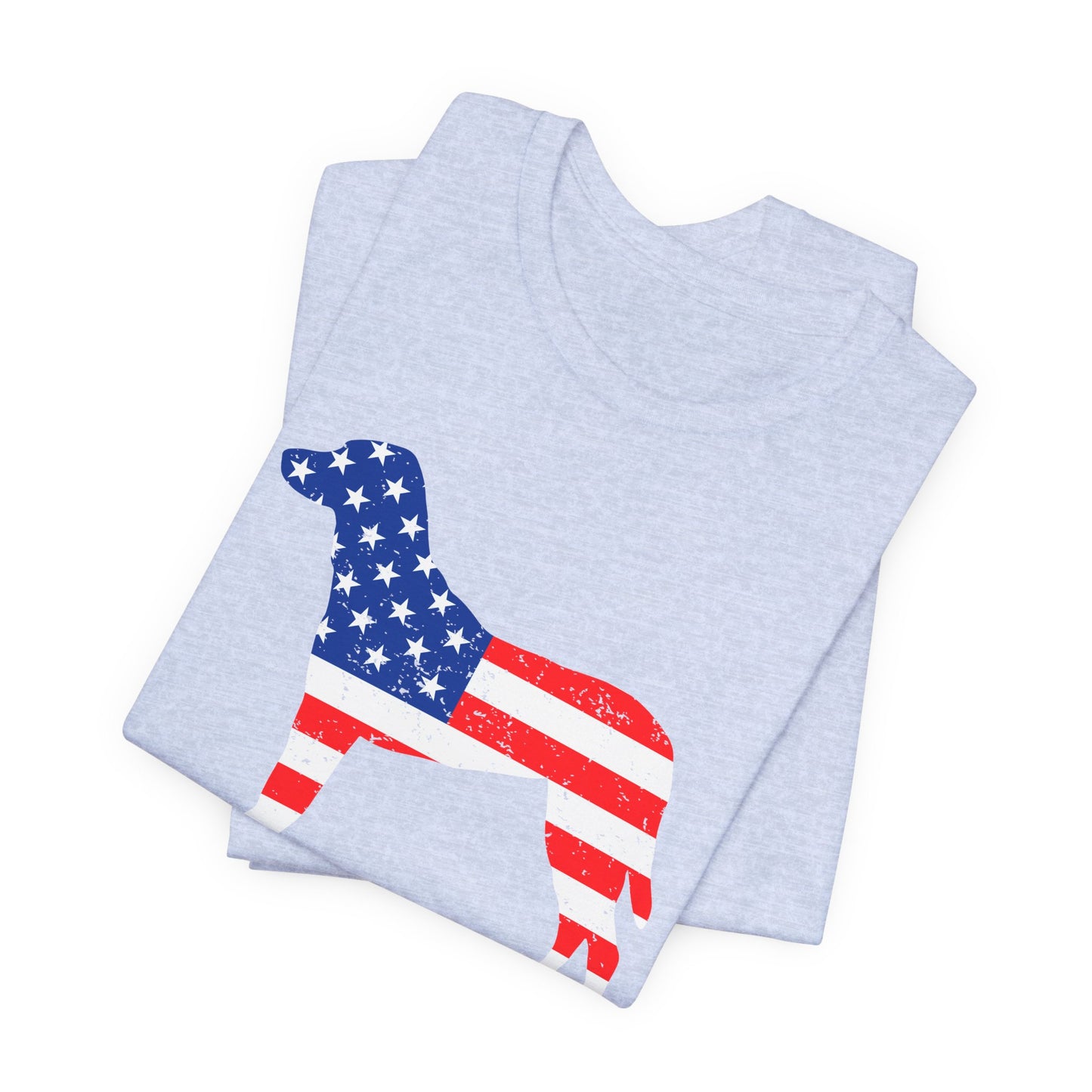 Patriotic Dog Lover Tee | Off Leash Freedom T-shirt, Dog Graphic Shirt, Fourth of July Gift, Casual Wear, Pet Lover Apparel - 13790
