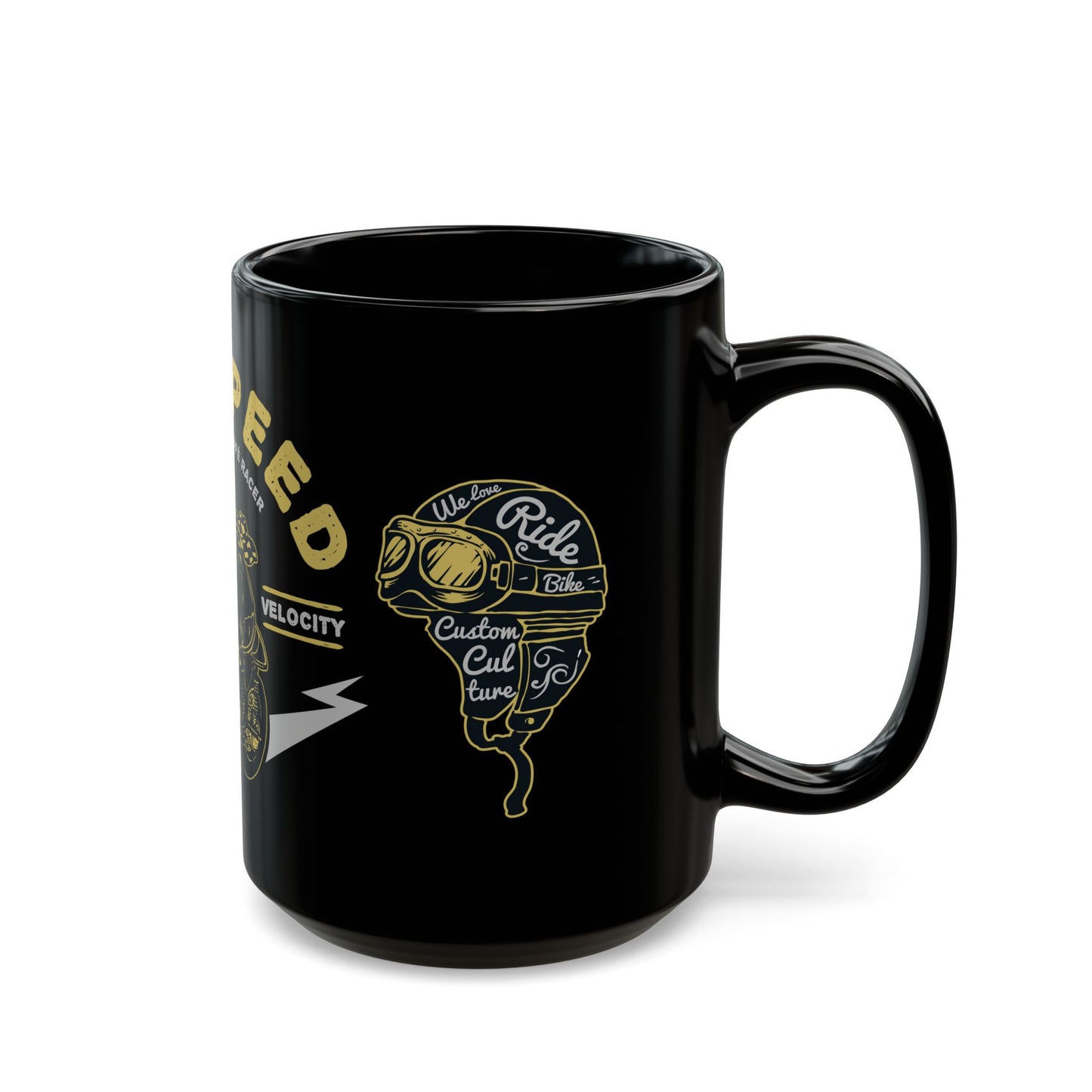 Maxspeed, The Spirit of Cafe Racer - Black Mug (11oz, 15oz)