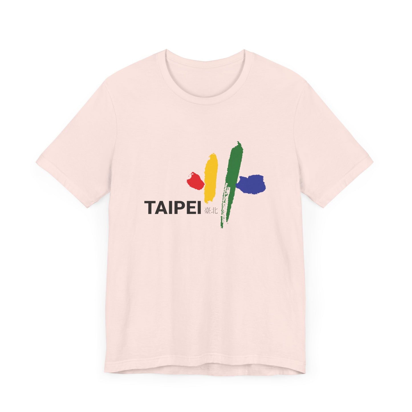 Taipei Artistic Unisex Tee - Colorful Graphic Short Sleeve Shirt - 12245
