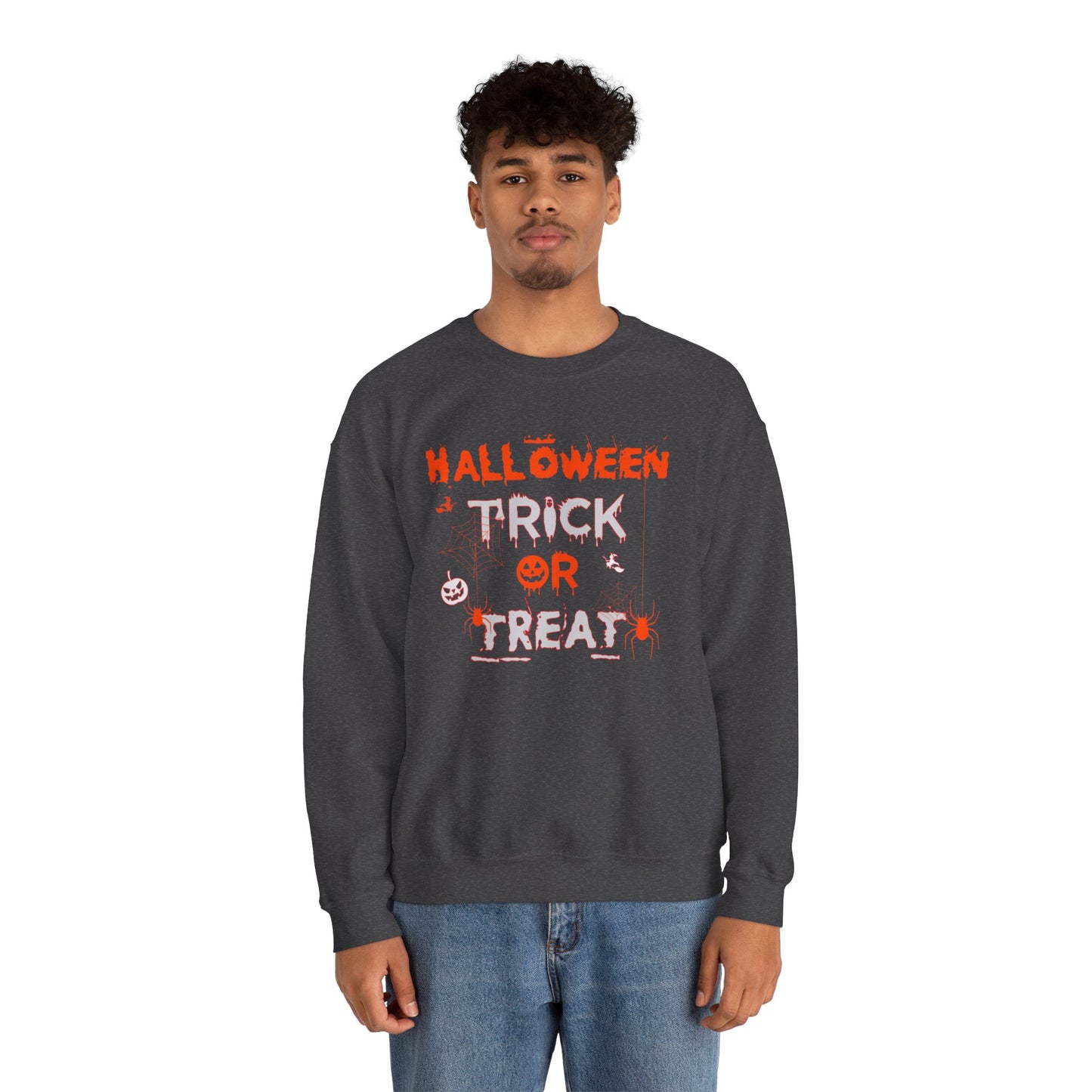 Halloween Trick Or Treat - Unisex Heavy Blend™ Crewneck Sweatshirt