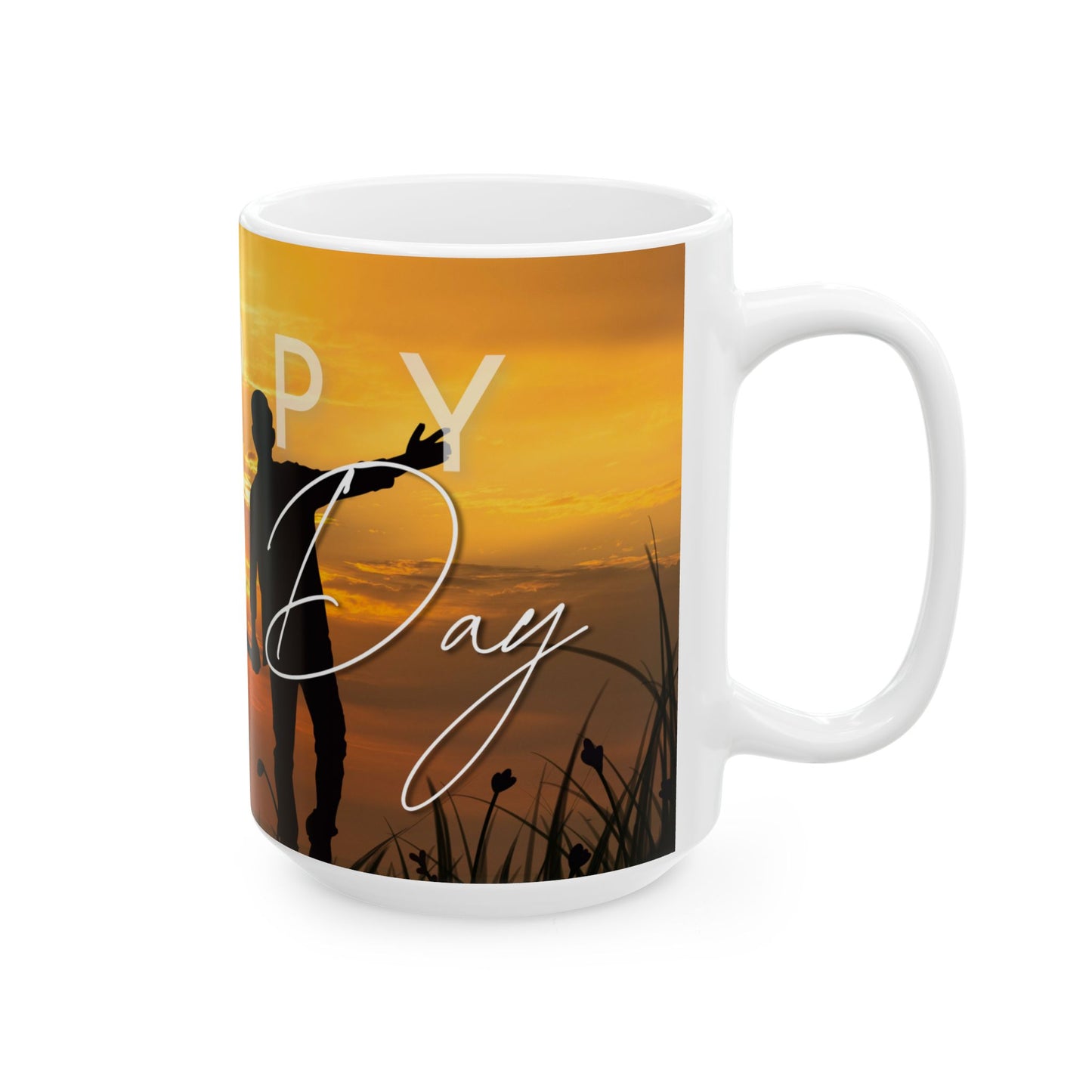 Happy Father's Day Ceramic Mug - Coffee Cup for Dad, Gift for Father's Day, Parent Appreciation - 14006