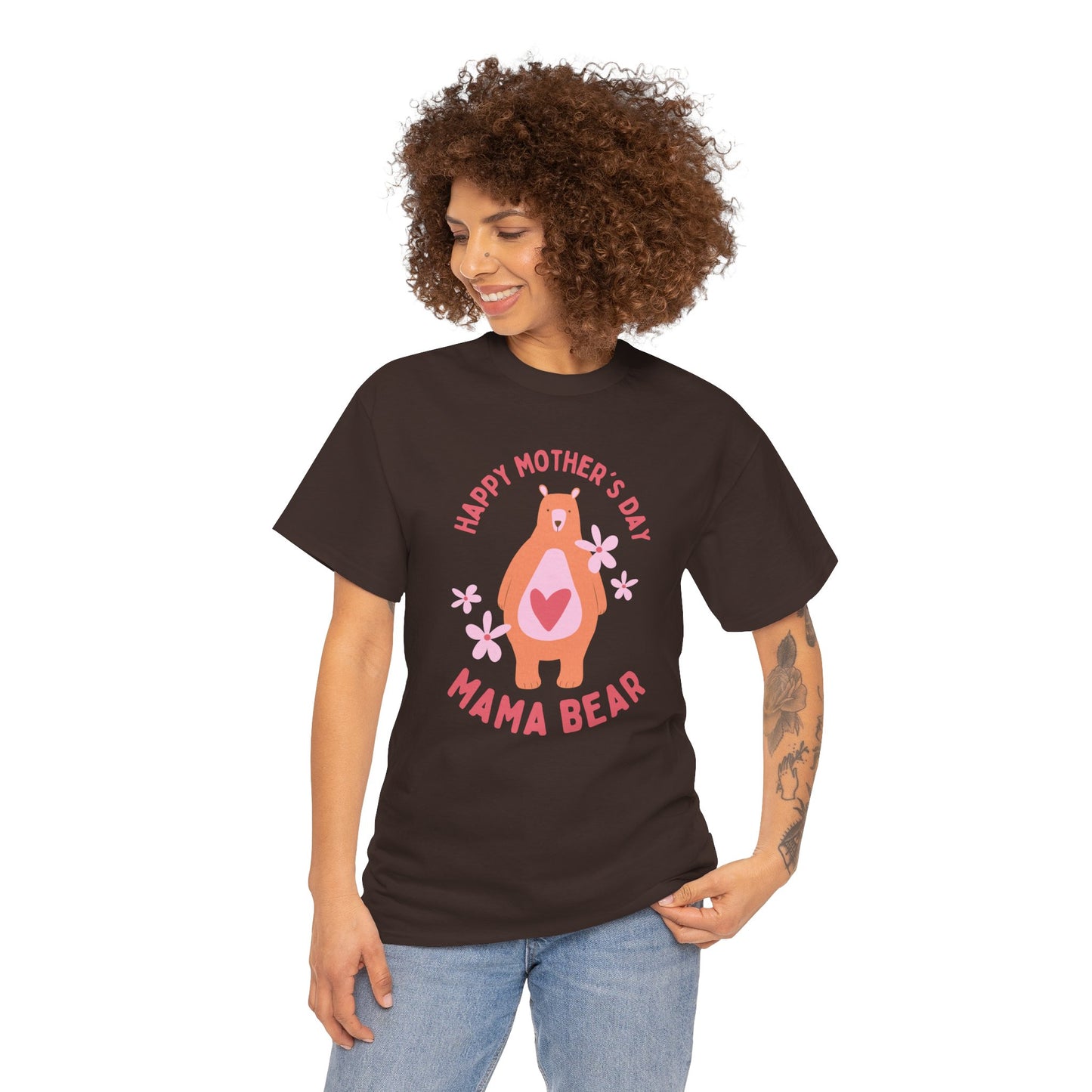 Mama Bear, Love From Jamie & Anna, Names Customizable - Unisex Heavy Cotton Tee - 11775