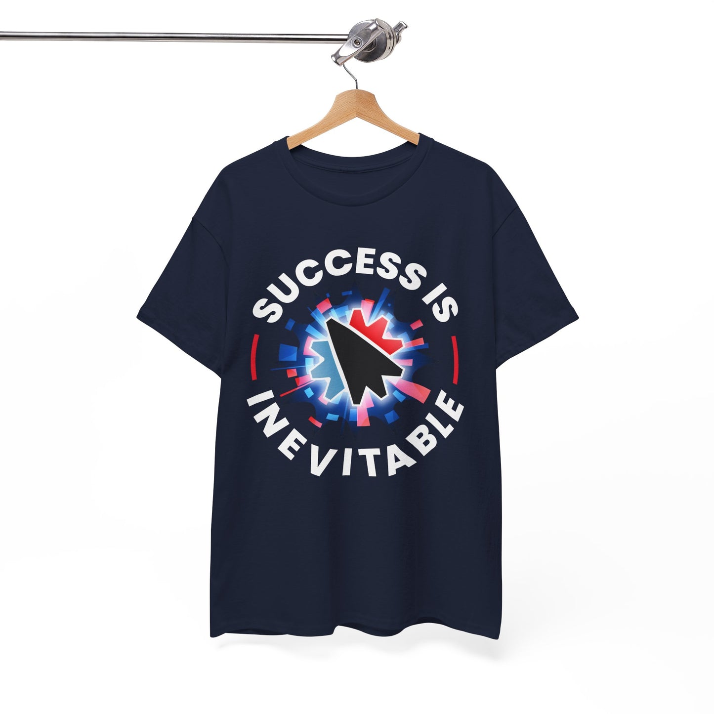 Success Is Inevitable T-Shirt – Motivational Graphic Tee with Cursor Design - 14884