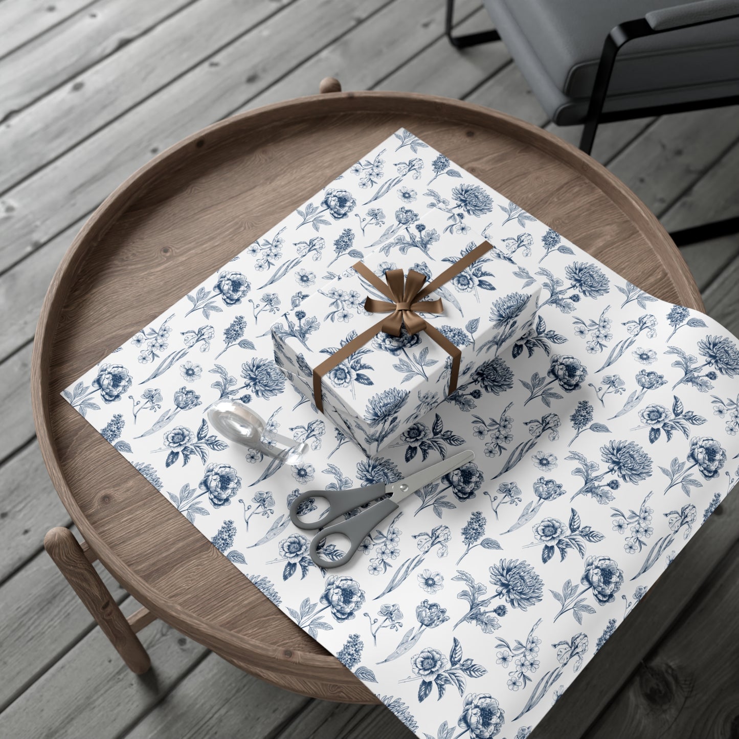 Blue Flowers - Gift Wrap Papers - 10313