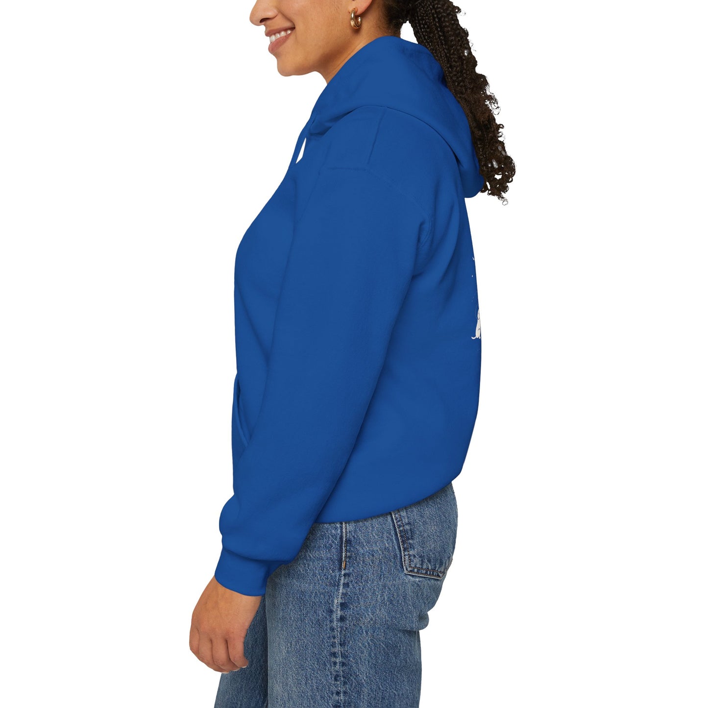 Dog in Space Hoodie – Space Puppy Graphic Hooded Sweatshirt, Unisex Heavy Blend™ - 14679