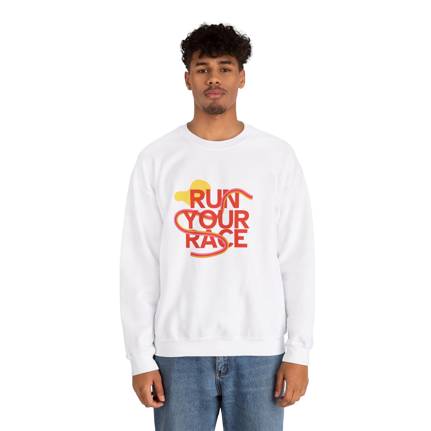 Run Your Race - Unisex Heavy Blend™ Crewneck Sweatshirt