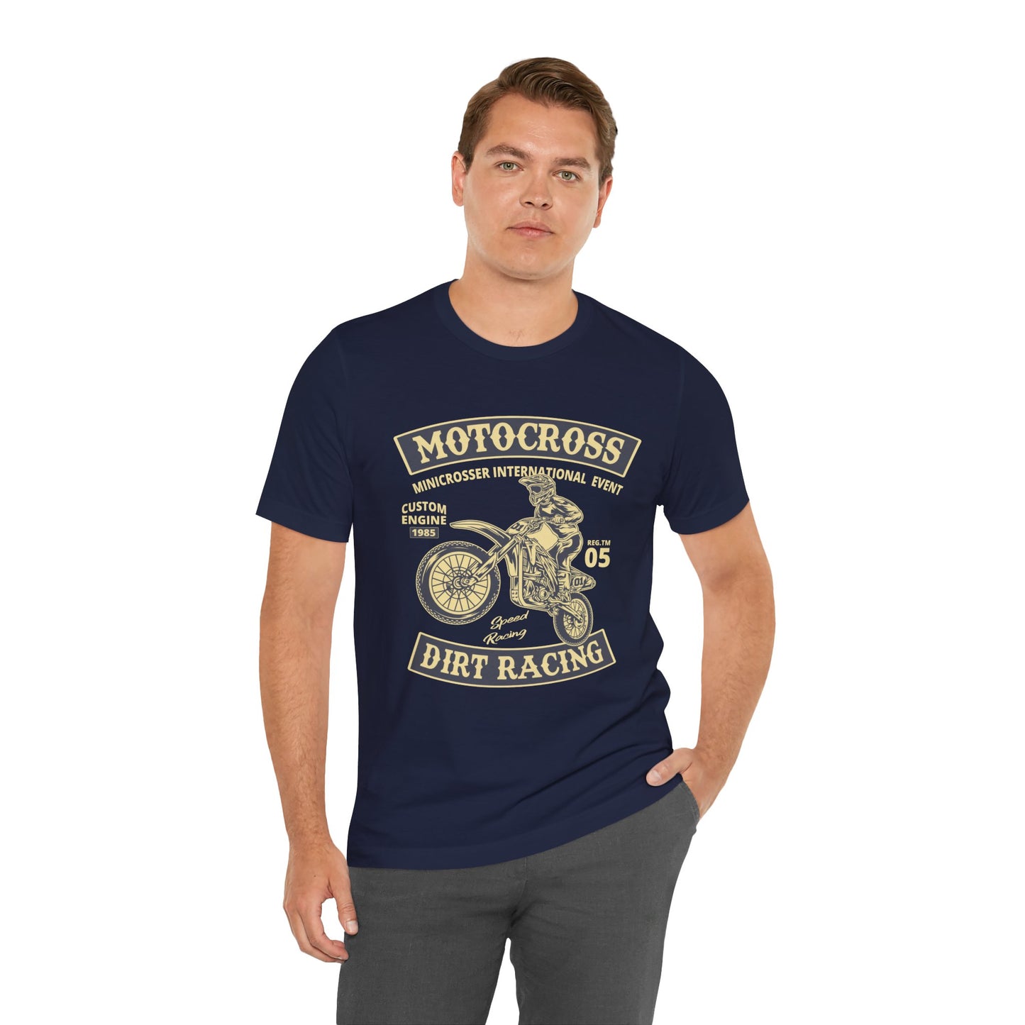 Motocross, Dirt Racing - Unisex Jersey Short Sleeve Tee - 13147