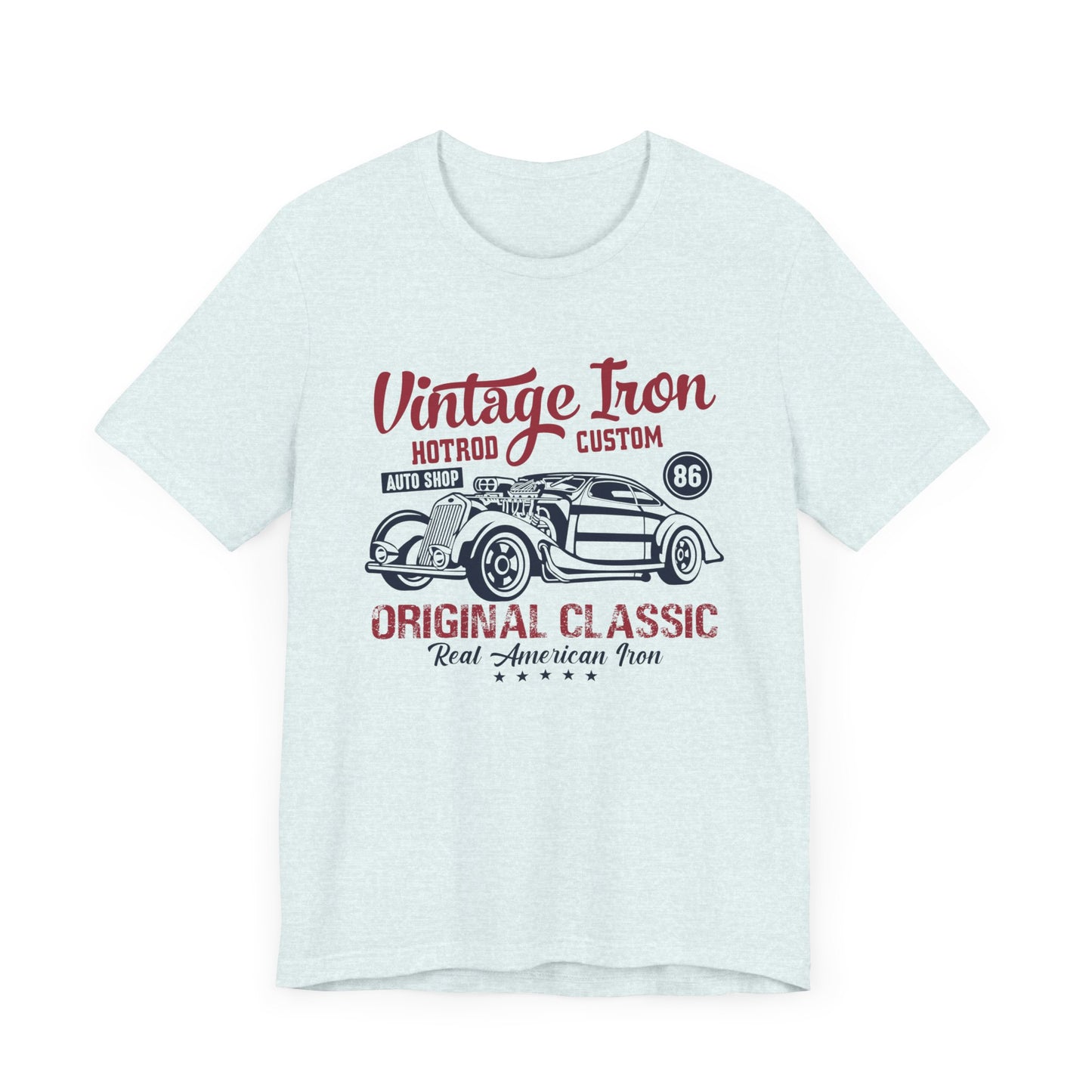 Vintage Iron, Hotrod Custom, Original Classic - Unisex Jersey Short Sleeve Tee - 12609